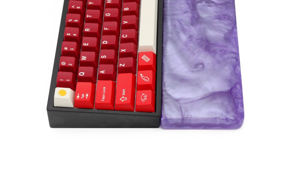 LOOP Resin Wrist Rest Handmade Wrist with Rubber feet for mechanical keyboards gh60 xd60 xd64 60% Poker 87