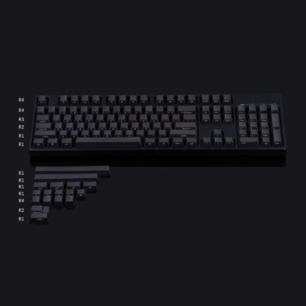 PBT Dynamic Black Keycaps Set