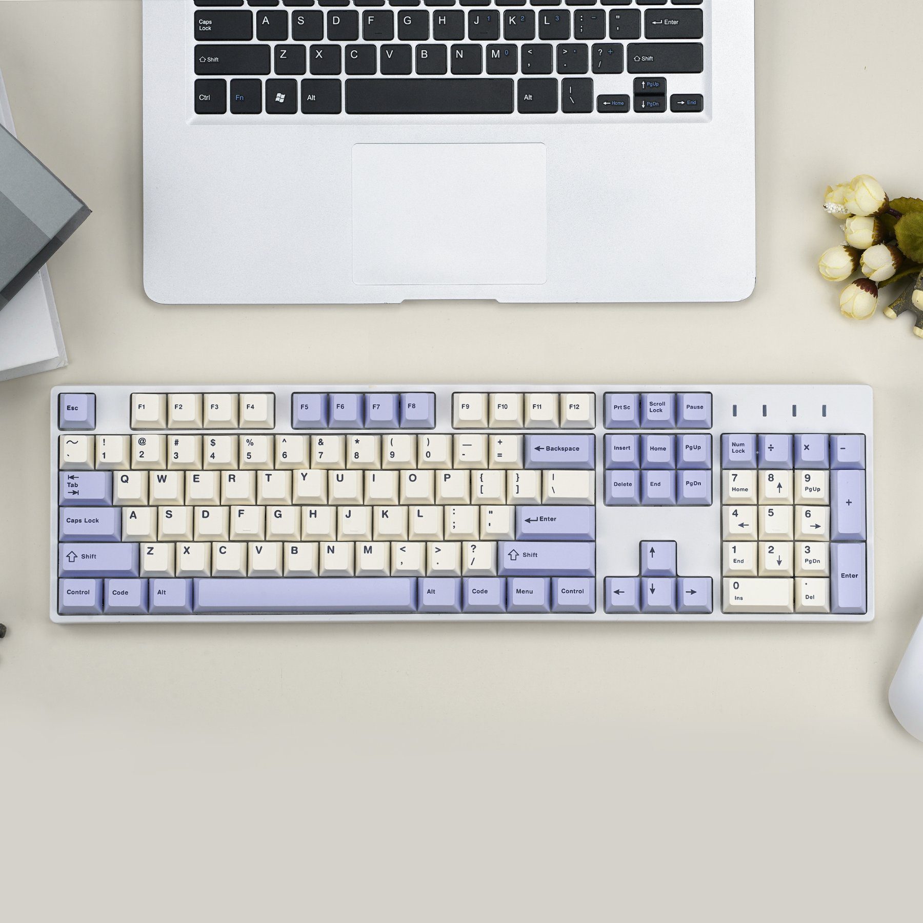 EnjoyPBT 157 Keys Simple Pruple Dye-Subbed Cherry Profile Keycap Set For MX Mechanical Keyboard 61/63/67/68/84/87/104 Layout EnjoyPBT 157 Keys Simple Pruple Dye-Subbed Cherry Profile Keycap Set For MX Mechanical Keyboard 61/63/67/68/84/87/104 Layout