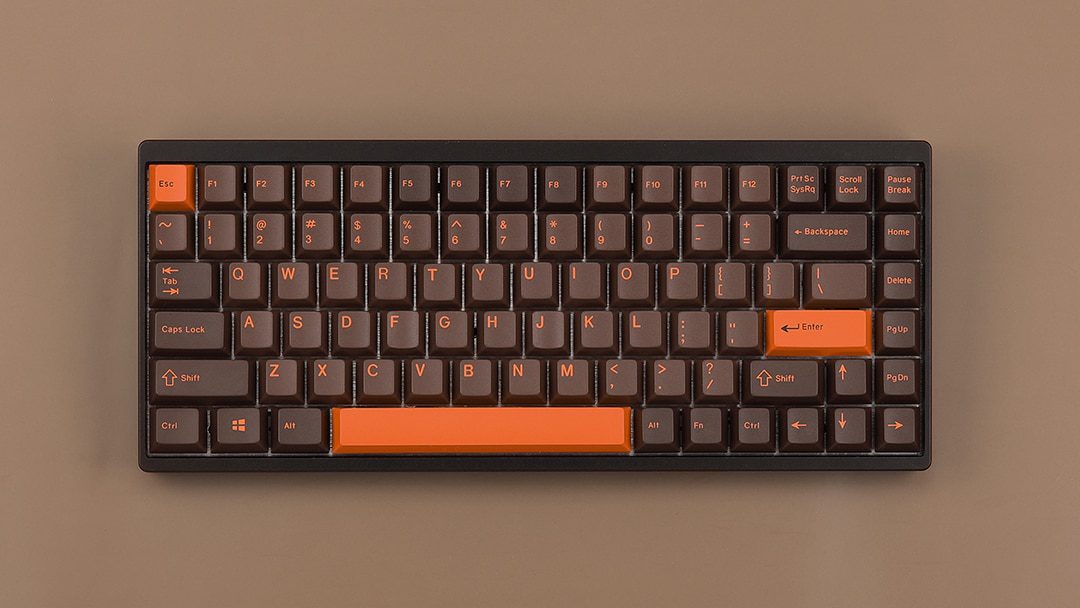 EPBT Enjoypbt Cherry Profile ABS Doubleshot Dolch Orange Keycaps Set For Cherry MX Mechanical Keyboard