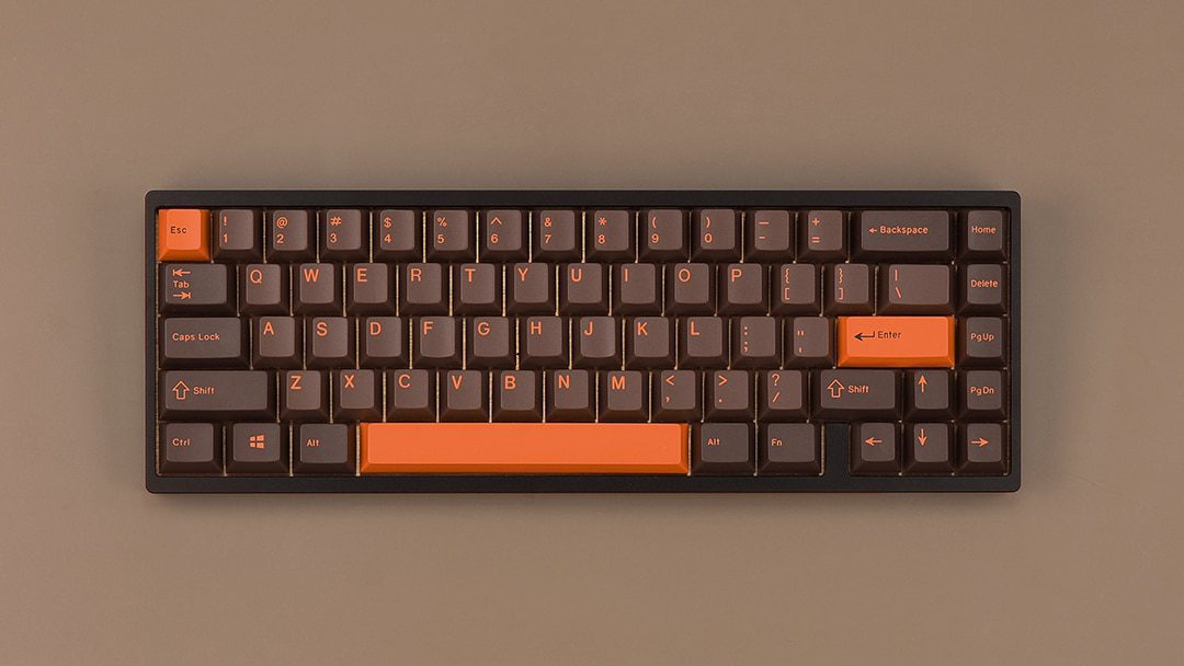 EPBT Enjoypbt Cherry Profile ABS Doubleshot Dolch Orange Keycaps Set For Cherry MX Mechanical Keyboard