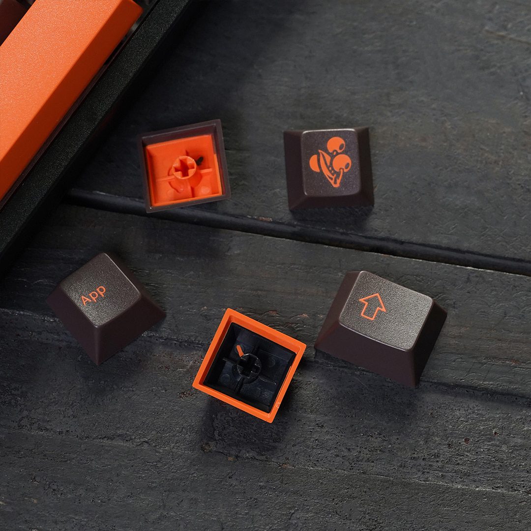 EPBT Enjoypbt Cherry Profile ABS Doubleshot Dolch Orange Keycaps Set For Cherry MX Mechanical Keyboard