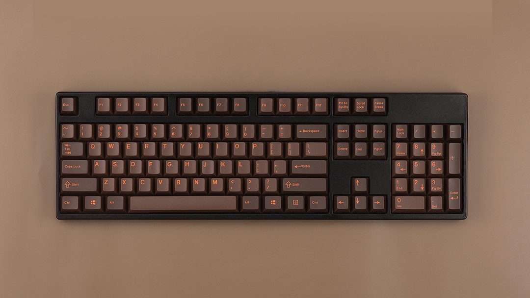 EPBT Enjoypbt Cherry Profile ABS Doubleshot Dolch Orange Keycaps Set For Cherry MX Mechanical Keyboard
