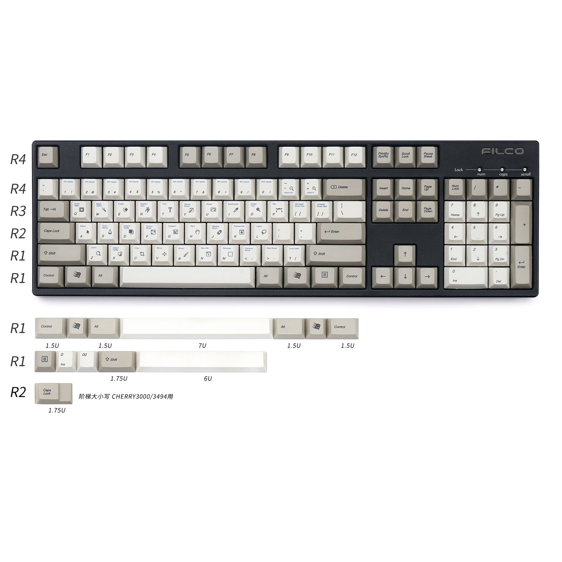 EPBT EnjoyPBT PC Mac Dye-Sub Keycaps For Customized MX Mechanical Keyborad EPBT EnjoyPBT PC Mac Dye-Sub Keycaps For Customized MX Mechanical Keyborad