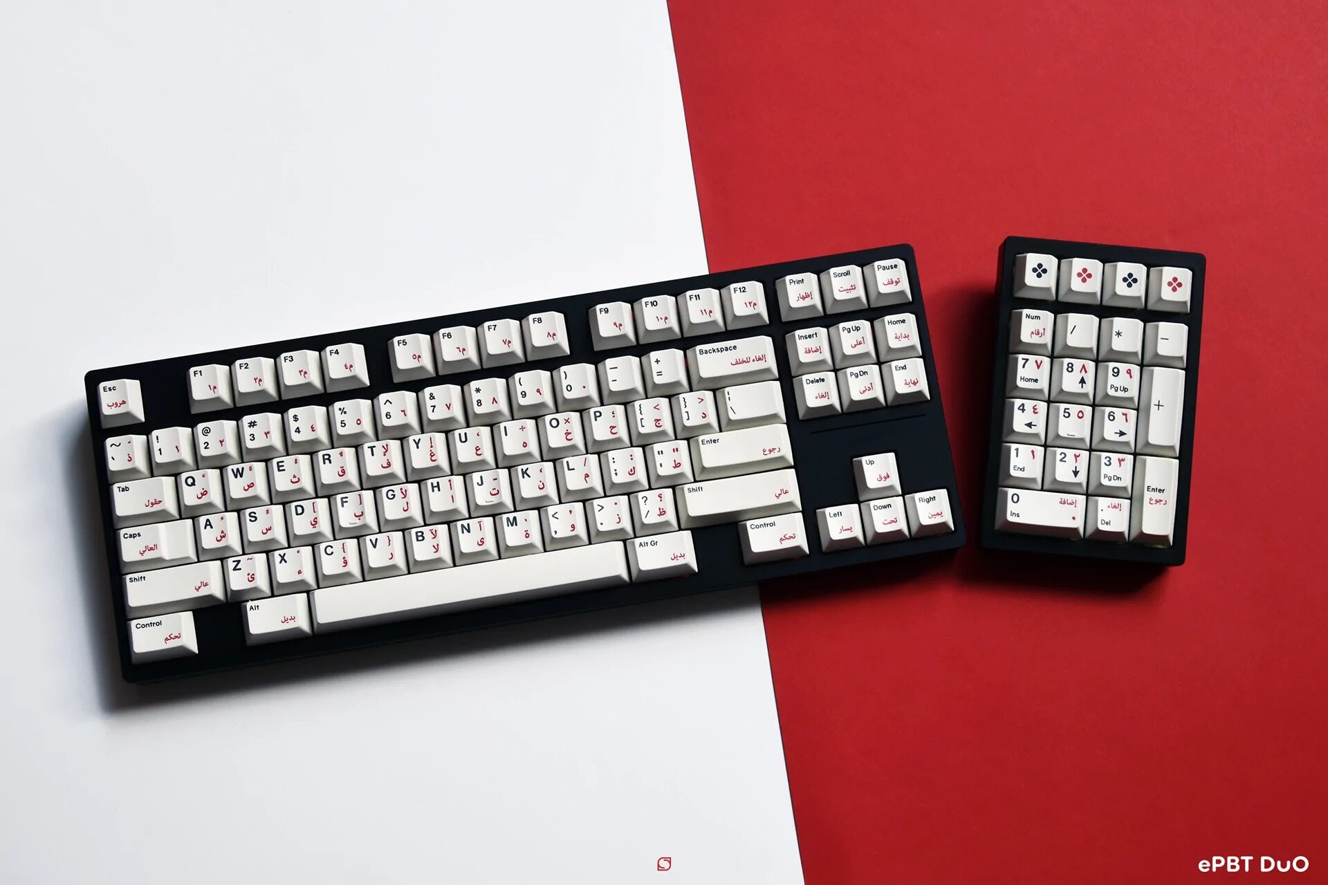 ePBT DUO PBT Material Cherry Profile Keycaps Numpad/Spacebar/40s/International Kits ePBT DUO PBT Material Cherry Profile Keycaps Numpad/Spacebar/40s/International Kits
