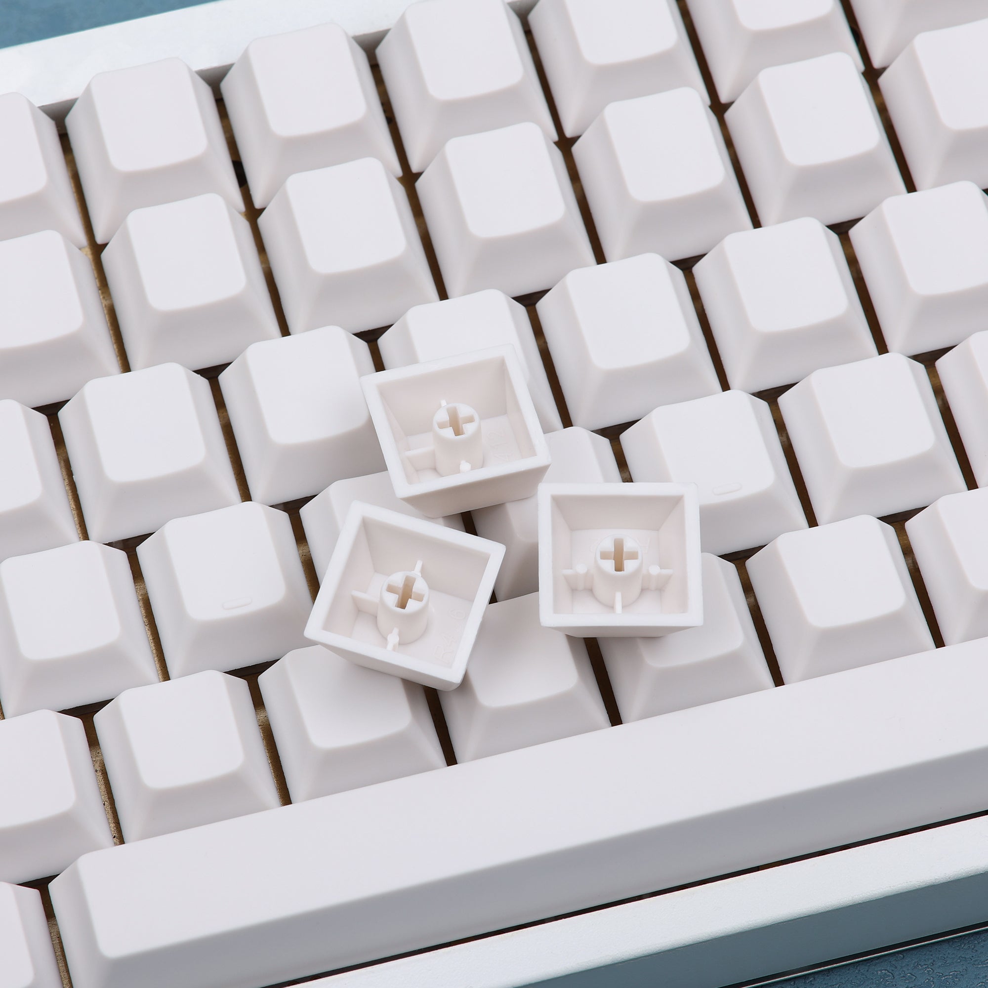 KBDfans Cherry Profile PBT Gray Blue And Orange Blank Keycaps 128 Keys 61/63/67/68/87/104/108/KBD67 Layouts KBDfans Cherry Profile PBT Gray Blue And Orange Blank Keycaps 128 Keys 61/63/67/68/87/104/108/KBD67 Layouts