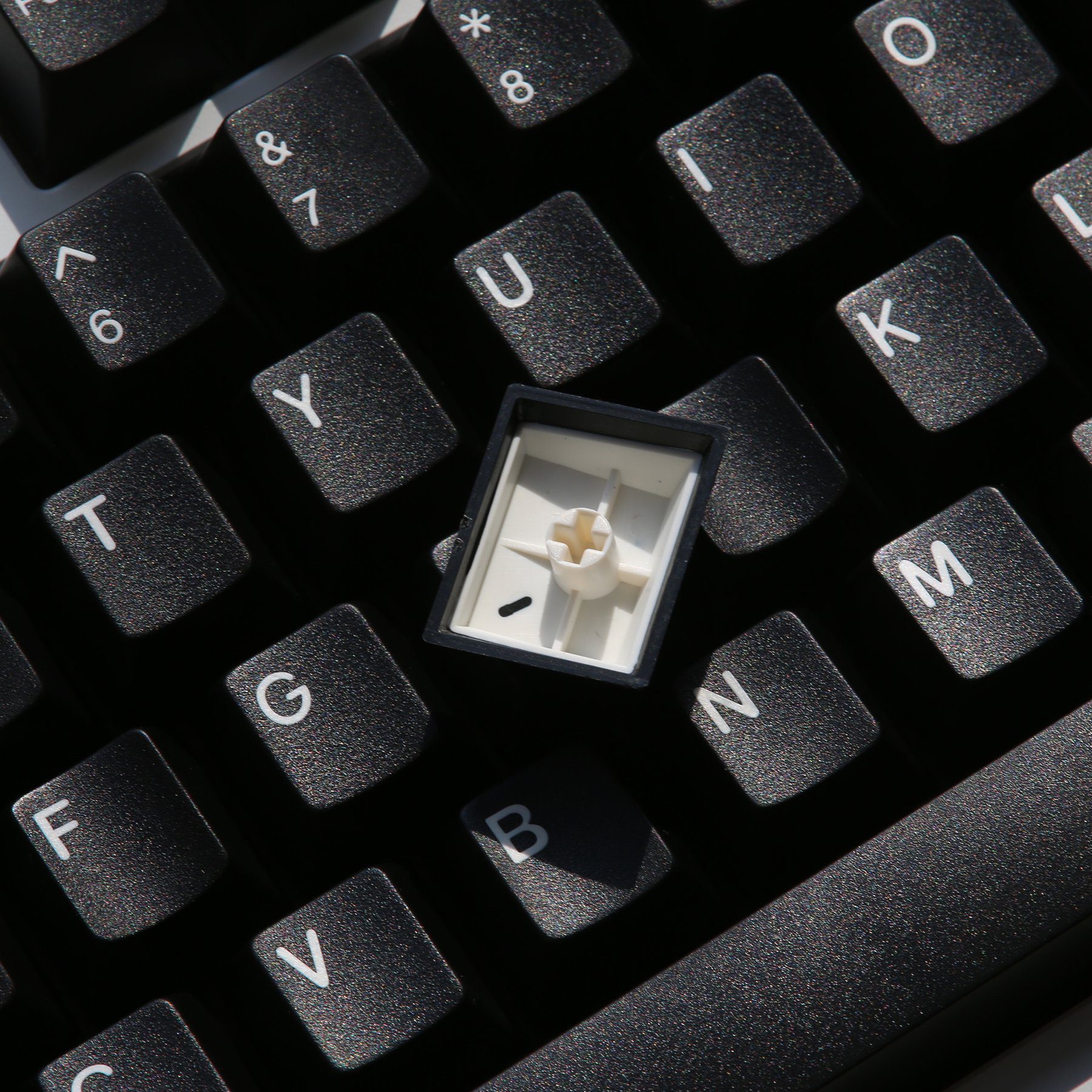 EPBT EnjoyPBT White On Black ABS Doubleshot Keycaps Set Cherry Profile For MX Mechanical Keyboard EPBT EnjoyPBT White On Black ABS Doubleshot Keycaps Set Cherry Profile For MX Mechanical Keyboard