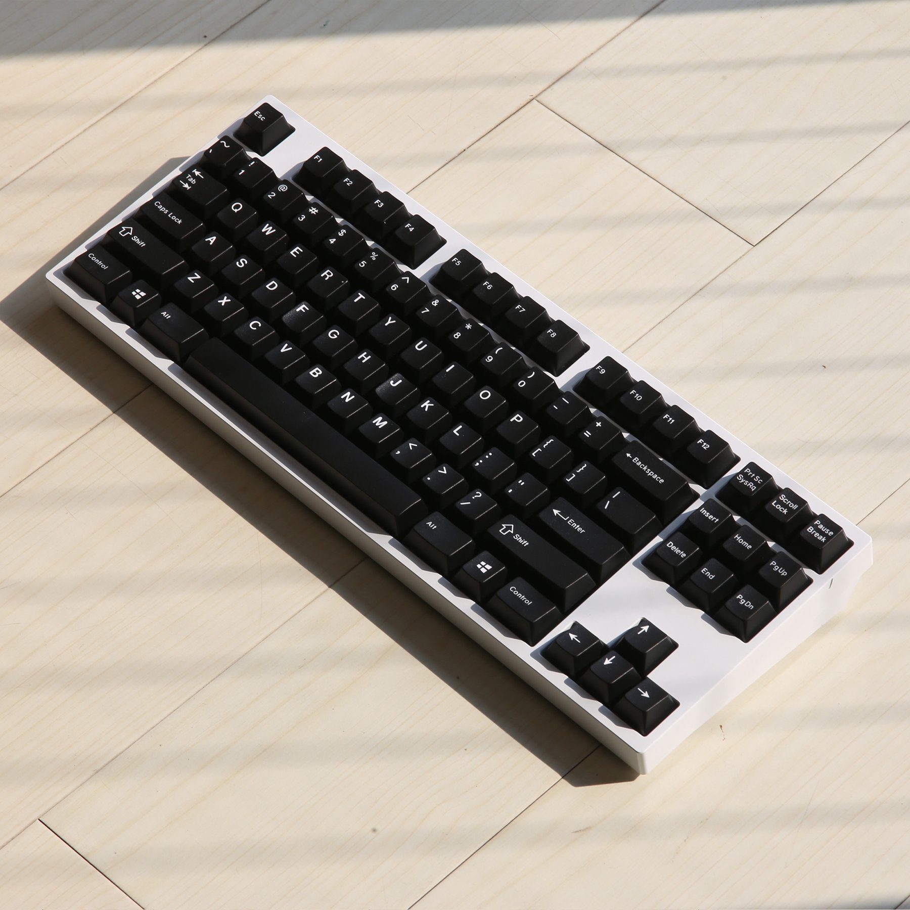 EPBT EnjoyPBT White On Black ABS Doubleshot Keycaps Set Cherry Profile For MX Mechanical Keyboard EPBT EnjoyPBT White On Black ABS Doubleshot Keycaps Set Cherry Profile For MX Mechanical Keyboard