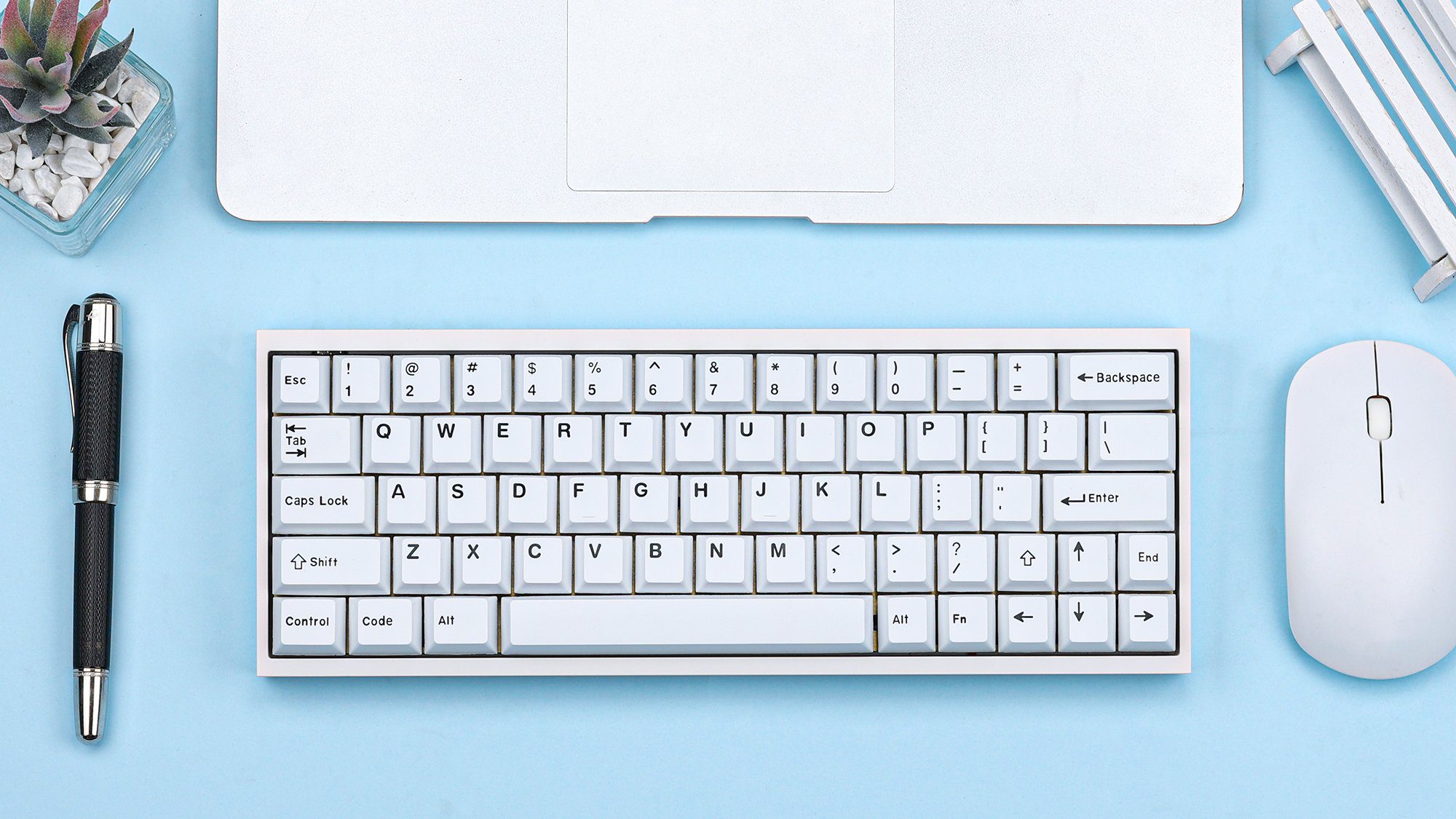 KBDfans WOB/ BOW PBT Doubleshot Keycaps Fit 61/63/64/67/68/84/96 Keys and HHKB Layout For Mechanial Keyboard