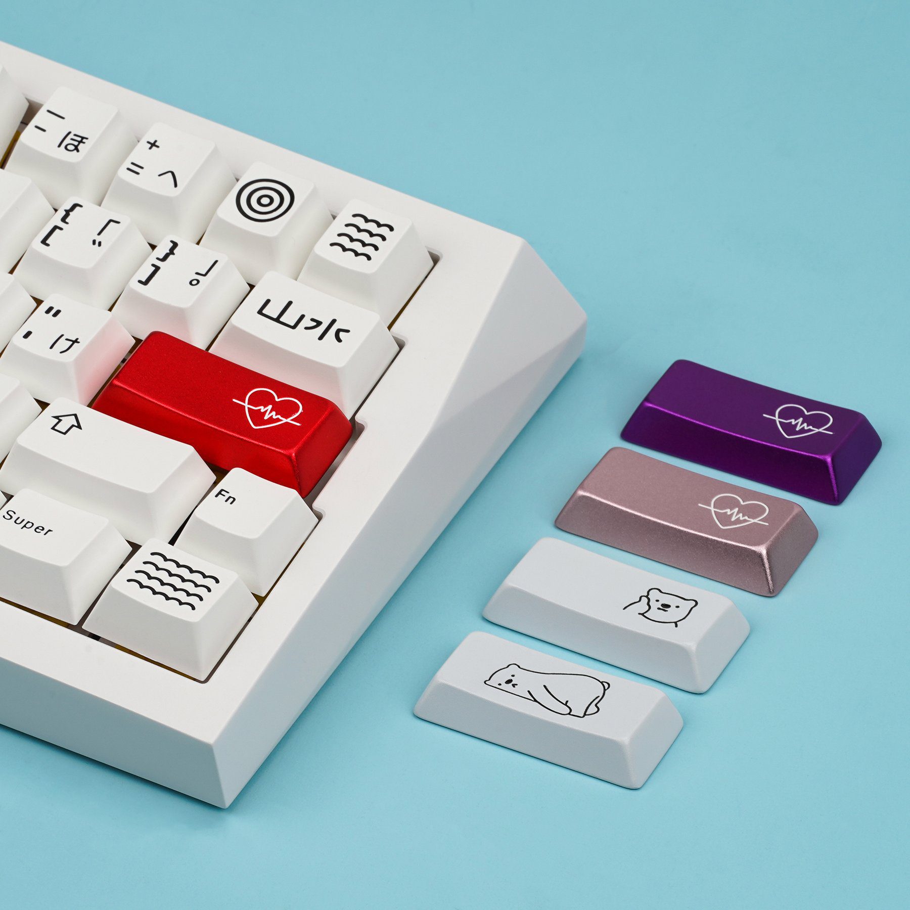 KBDfans Cherry Profile CNC Aluminum Artisan Keycaps 2.25u Enter MX Style KBDfans Cherry Profile CNC Aluminum Artisan Keycaps 2.25u Enter MX Style