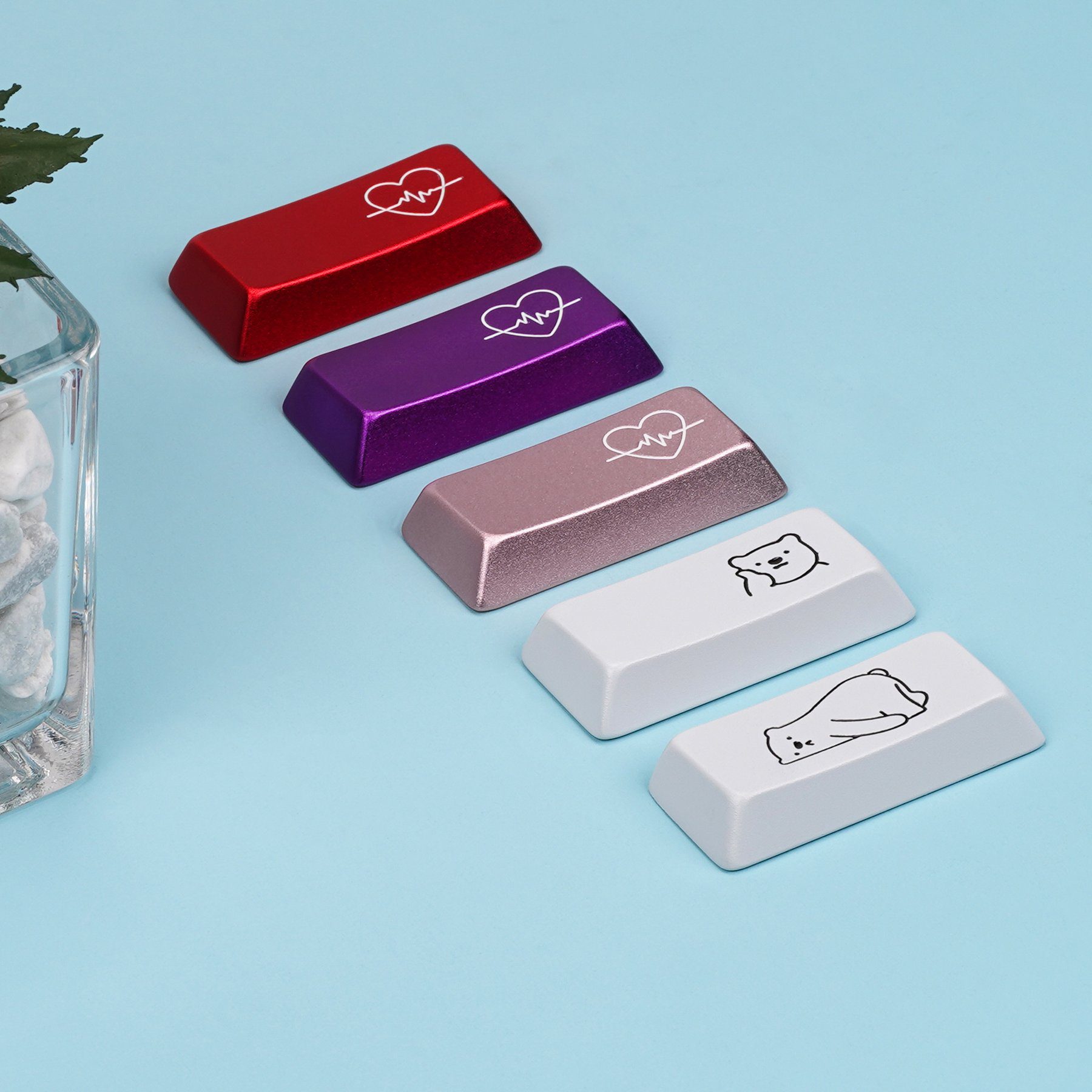 KBDfans Cherry Profile CNC Aluminum Artisan Keycaps 2.25u Enter MX Style KBDfans Cherry Profile CNC Aluminum Artisan Keycaps 2.25u Enter MX Style