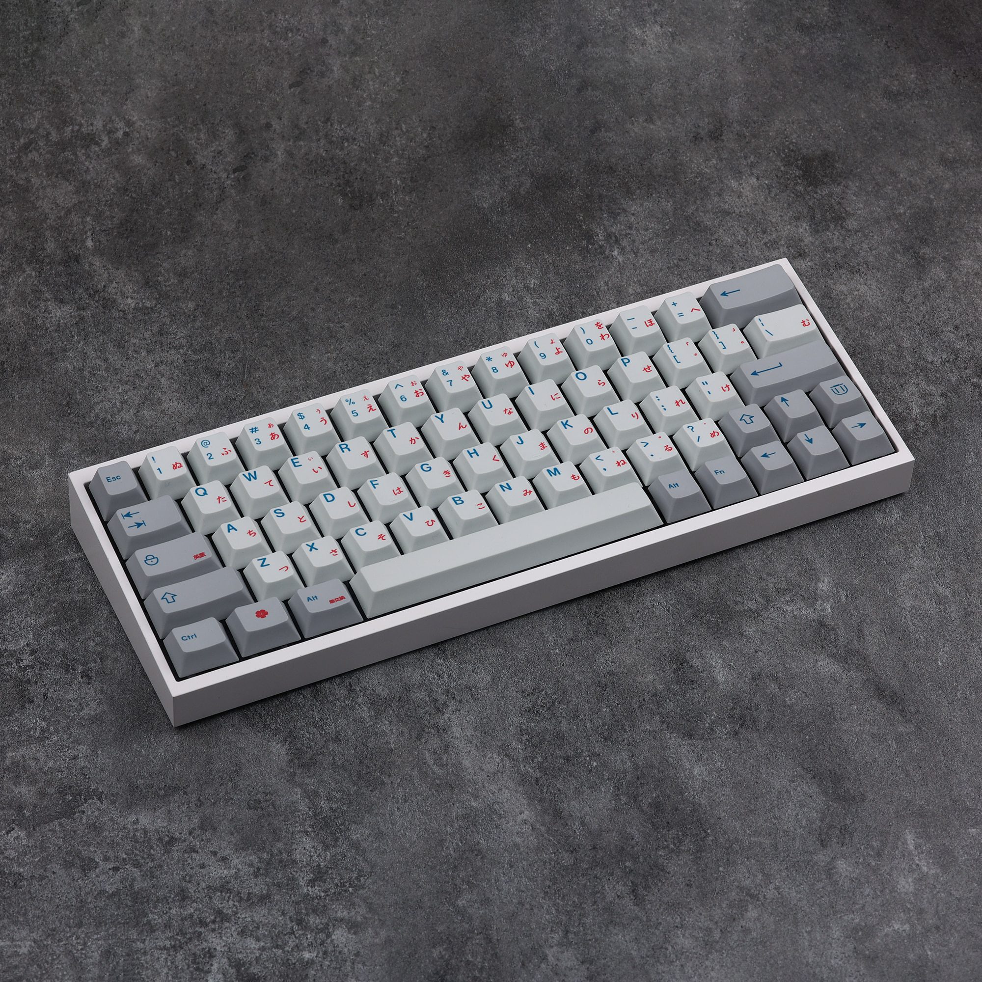 KBDfans Japanese Cherry Profile Grey White and Blue for MX Mechanical Keyboard Clearance Keycaps KBDfans Japanese Cherry Profile Grey White and Blue for MX Mechanical Keyboard Clearance Keycaps