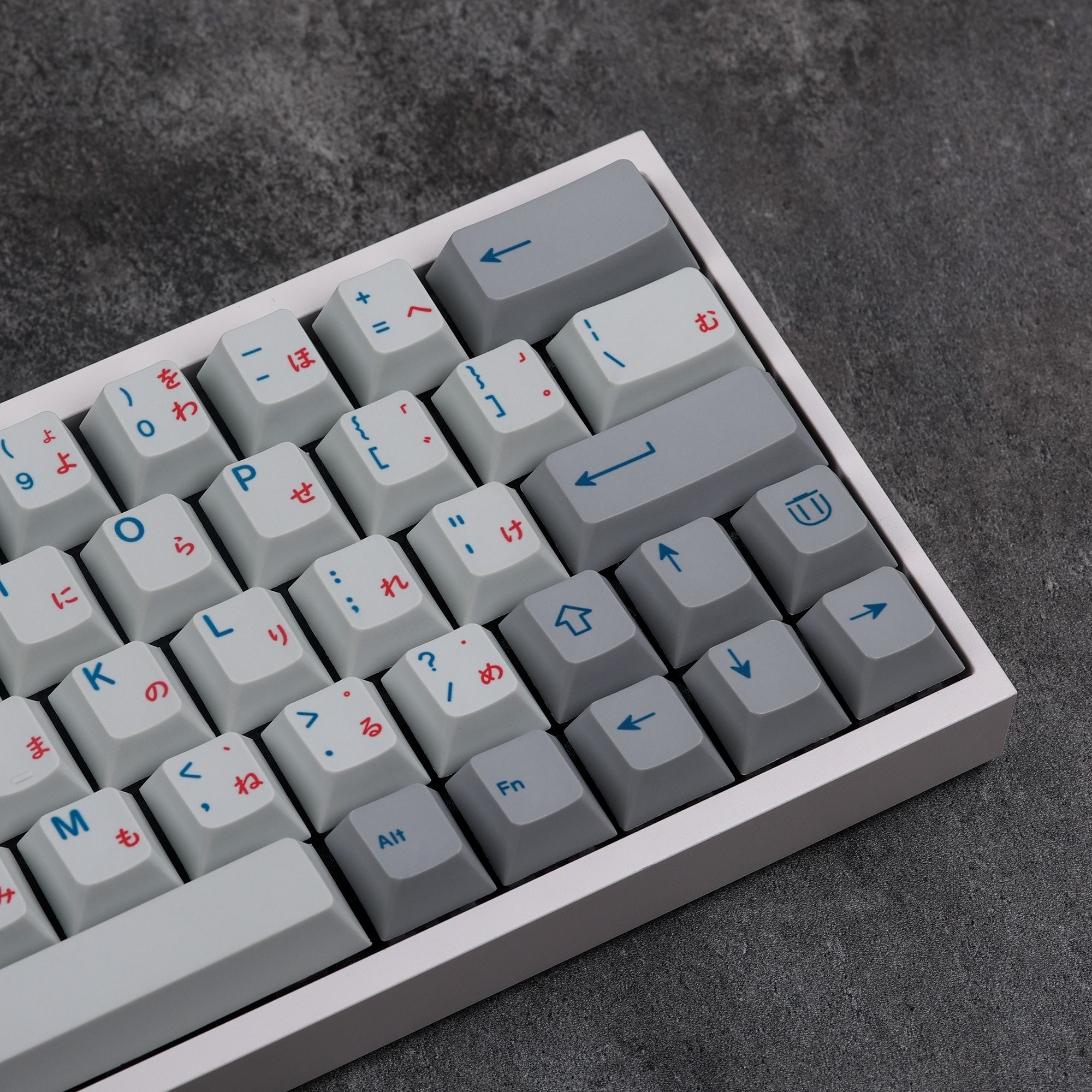 KBDfans Japanese Cherry Profile Grey White and Blue for MX Mechanical Keyboard Clearance Keycaps KBDfans Japanese Cherry Profile Grey White and Blue for MX Mechanical Keyboard Clearance Keycaps