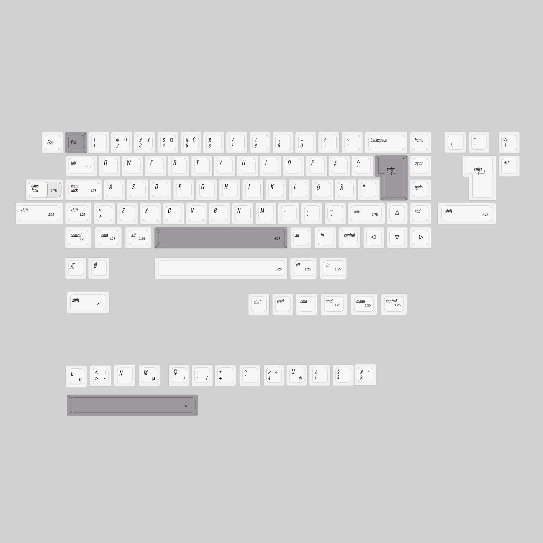 KBDfans Nordic NP Profile PBT Keycaps For MX Mechanical Keyboard 61/63/67/68/87/104/108/KBD67/ ISO Layout KBDfans Nordic NP Profile PBT Keycaps For MX Mechanical Keyboard 61/63/67/68/87/104/108/KBD67/ ISO Layout