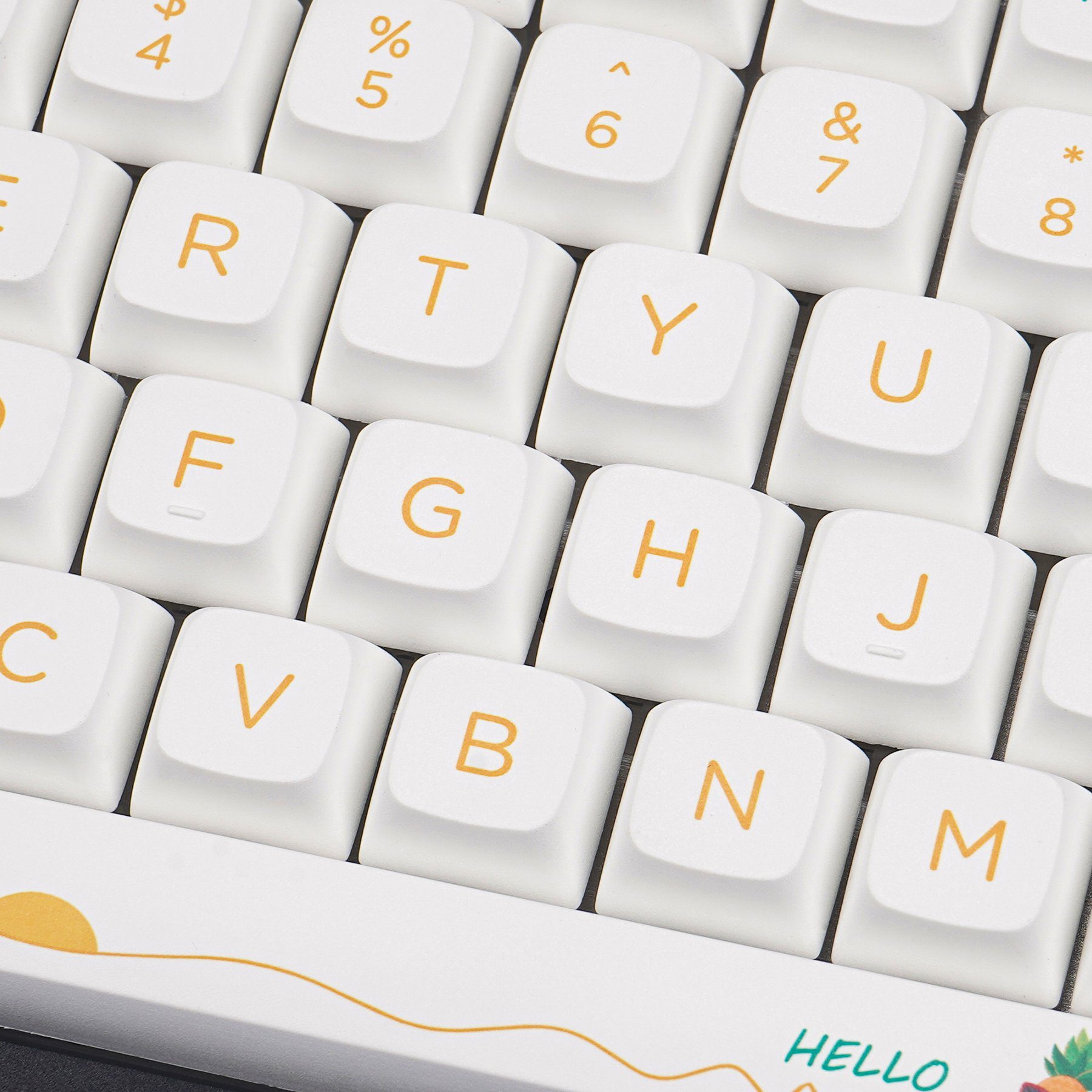 NP Pineapple Dye-sub Keycaps Set NP Pineapple Dye-sub Keycaps Set