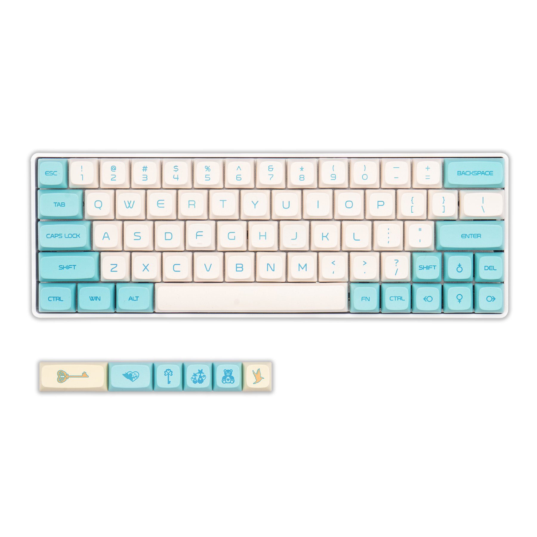 KBDfans PG PBT Bluebird Keycaps Set 61/63/64/68/660/1800MINI/KBD67/MINILA KBDfans PG PBT Bluebird Keycaps Set 61/63/64/68/660/1800MINI/KBD67/MINILA