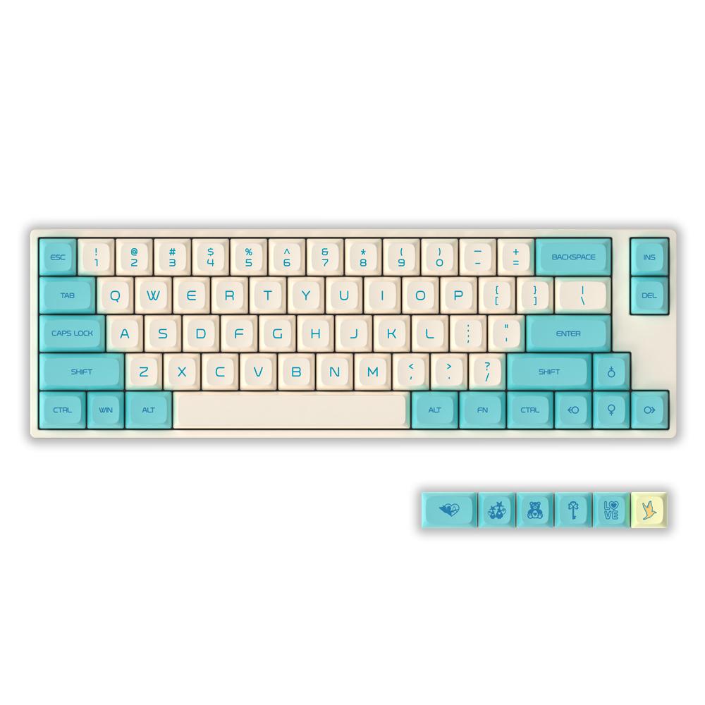 KBDfans PG PBT Bluebird Keycaps Set 61/63/64/68/660/1800MINI/KBD67/MINILA KBDfans PG PBT Bluebird Keycaps Set 61/63/64/68/660/1800MINI/KBD67/MINILA