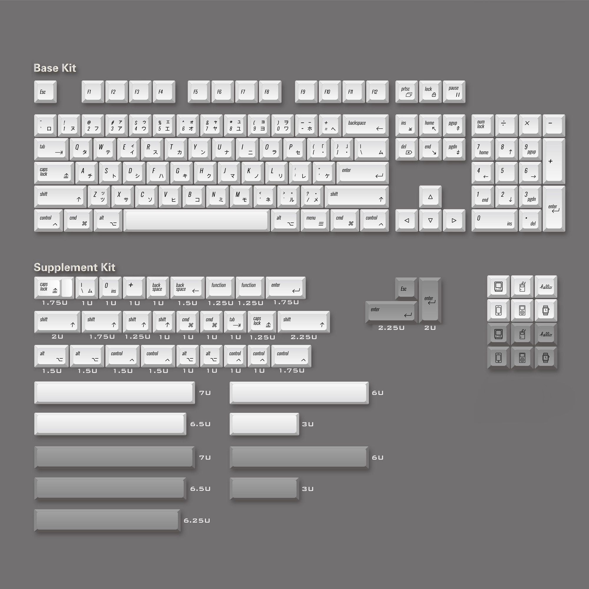 NP PBT Simple Keycaps Set NP PBT Simple Keycaps Set