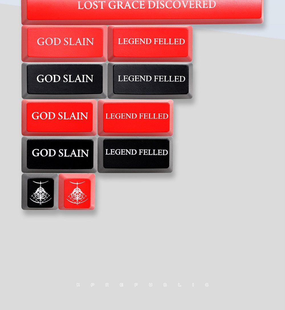 Novelty Shine Through Keycaps Elden Symbols ABS Laser Etched back lit black red ESC Enter Backspace God Slain Legend Felled Novelty Shine Through Keycaps Elden Symbols ABS Laser Etched back lit black red ESC Enter Backspace God Slain Legend Felled