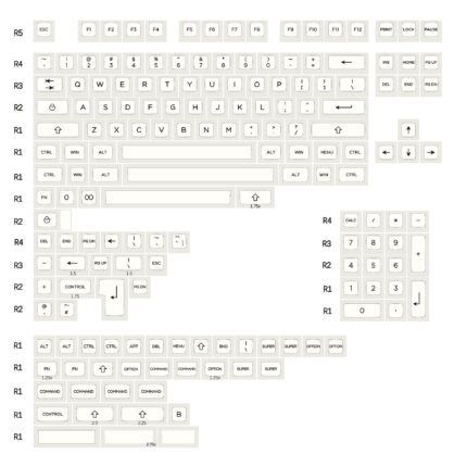 KAT BOW PBT Dye-sub Keycaps Set For Customized MX Mechanical Keyboard