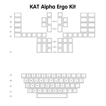 KAT Alpha PBT Keycaps Extra Kit