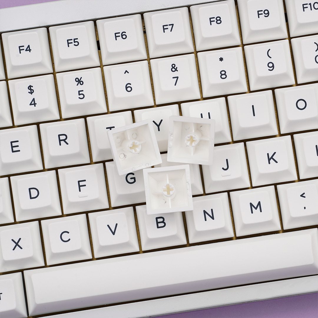 KBDfans KAT BOW 226 White PBT Dye-Sub Keycaps Set For MX Mechanical Keyboard 61/63/67/68/84/87/104 Layout