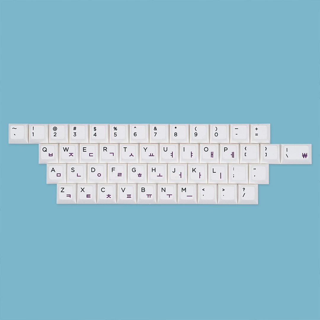 KBDfans KAT BOW 226 White PBT Dye-Sub Keycaps Set For MX Mechanical Keyboard 61/63/67/68/84/87/104 Layout