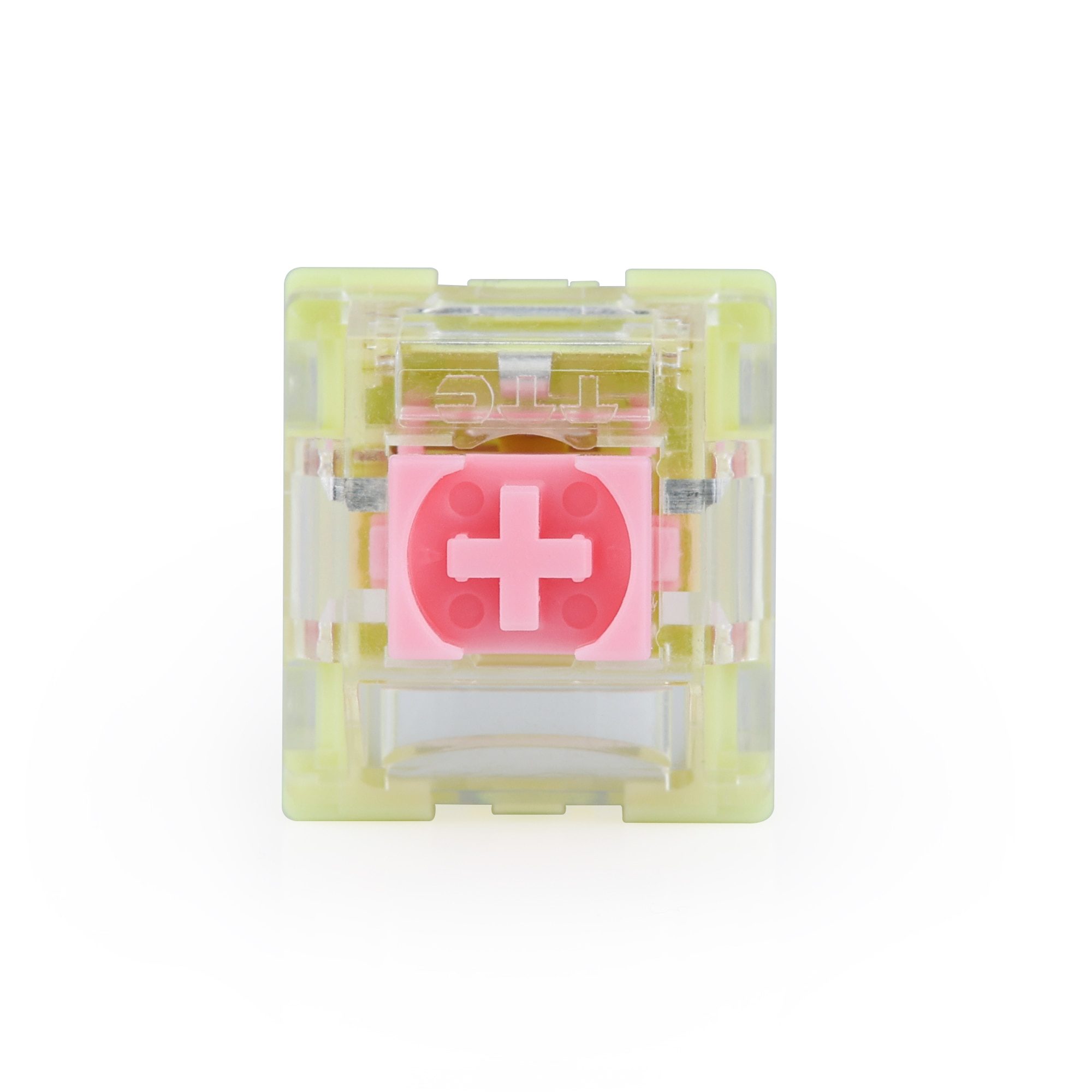 TTC Upgraded Gold Pink Linear Switches 10 Switches Per Pack 3 pins 37g Gold pink Waterproof Dustproof Cover SMD Switches