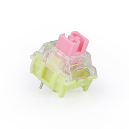 TTC Upgraded Gold Pink Linear Switches 10 Switches Per Pack 3 pins 37g Gold pink Waterproof Dustproof Cover SMD Switches