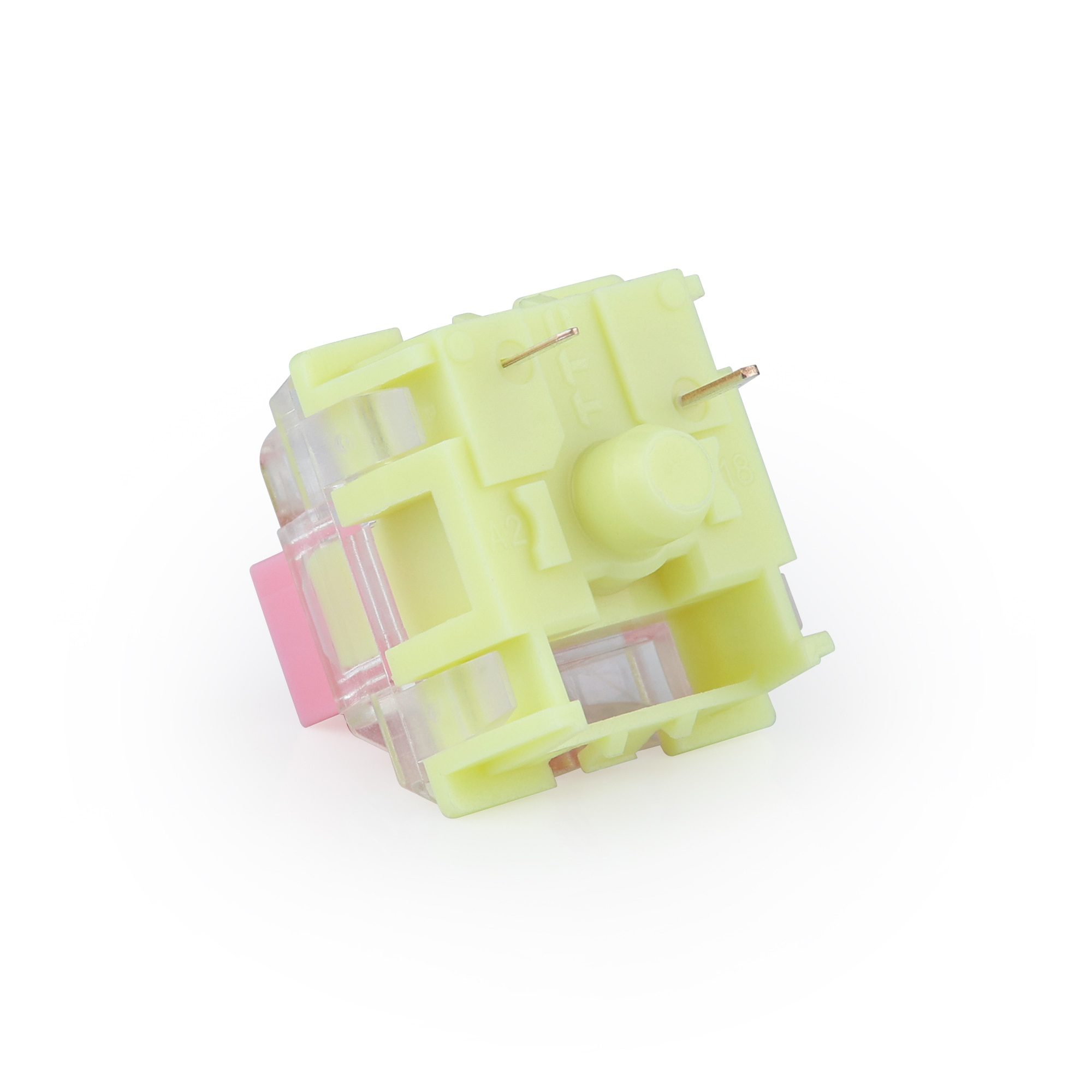 TTC Upgraded Gold Pink Linear Switches 10 Switches Per Pack 3 pins 37g Gold pink Waterproof Dustproof Cover SMD Switches