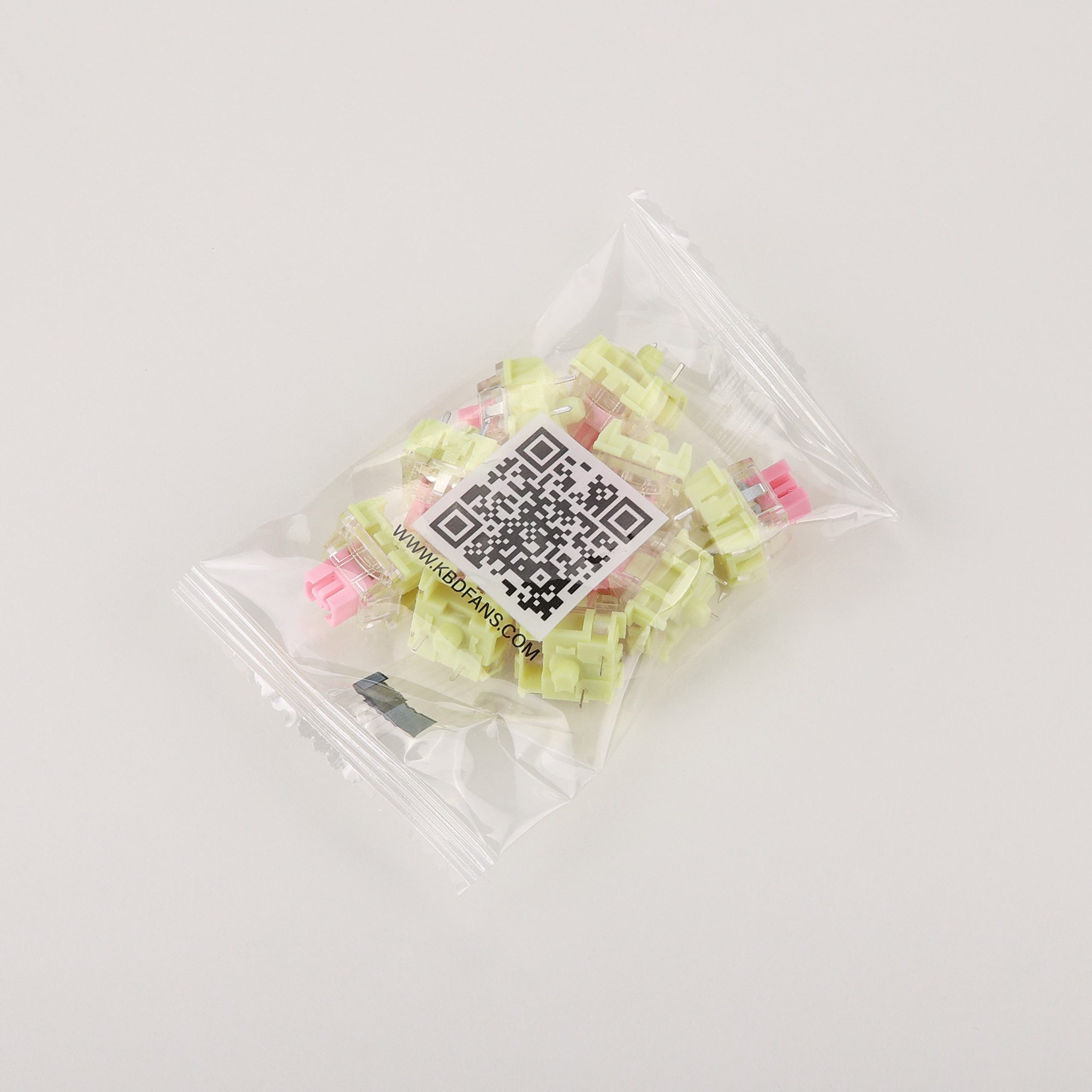 TTC Upgraded Gold Pink Linear Switches 10 Switches Per Pack 3 pins 37g Gold pink Waterproof Dustproof Cover SMD Switches