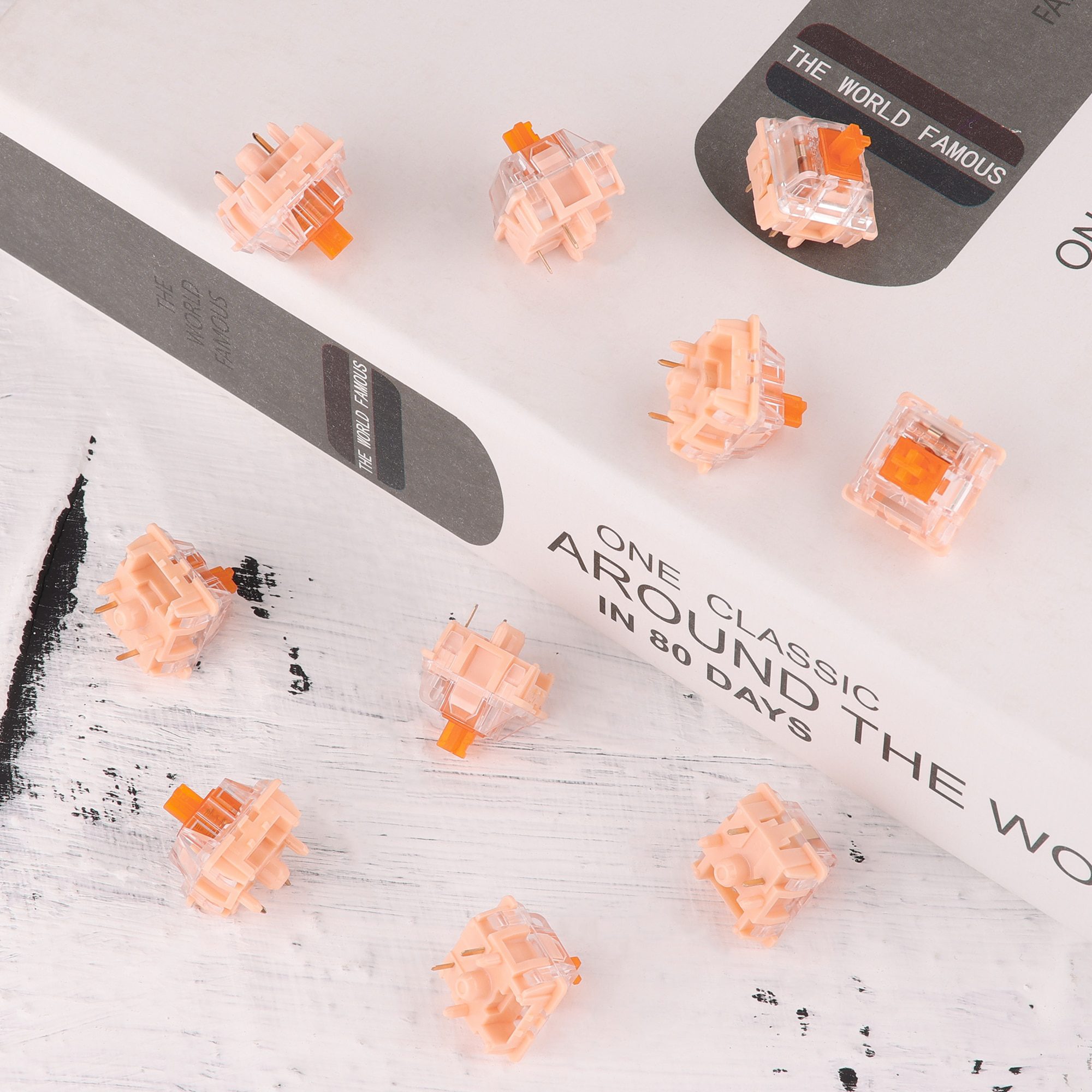 Tecsee Coral Switch Tactile 5 pins MX-Style Nylon Top PME Bottom Hosuing Nylon Tactile Stem 68g Gold Standard Spring Tecsee Coral Switch Tactile 5 pins MX-Style Nylon Top PME Bottom Hosuing Nylon Tactile Stem 68g Gold Standard Spring