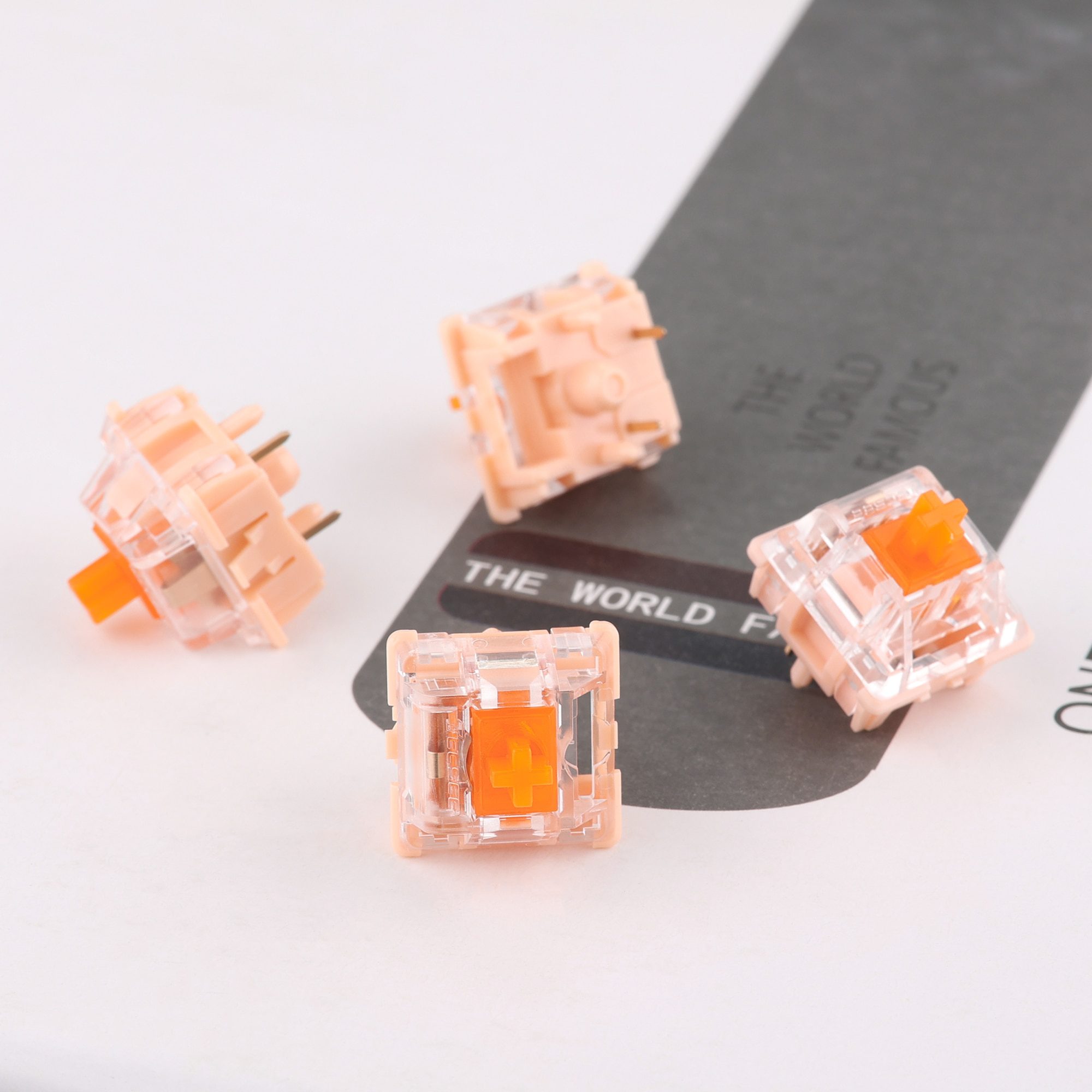 Tecsee Coral Switch Tactile 5 pins MX-Style Nylon Top PME Bottom Hosuing Nylon Tactile Stem 68g Gold Standard Spring Tecsee Coral Switch Tactile 5 pins MX-Style Nylon Top PME Bottom Hosuing Nylon Tactile Stem 68g Gold Standard Spring