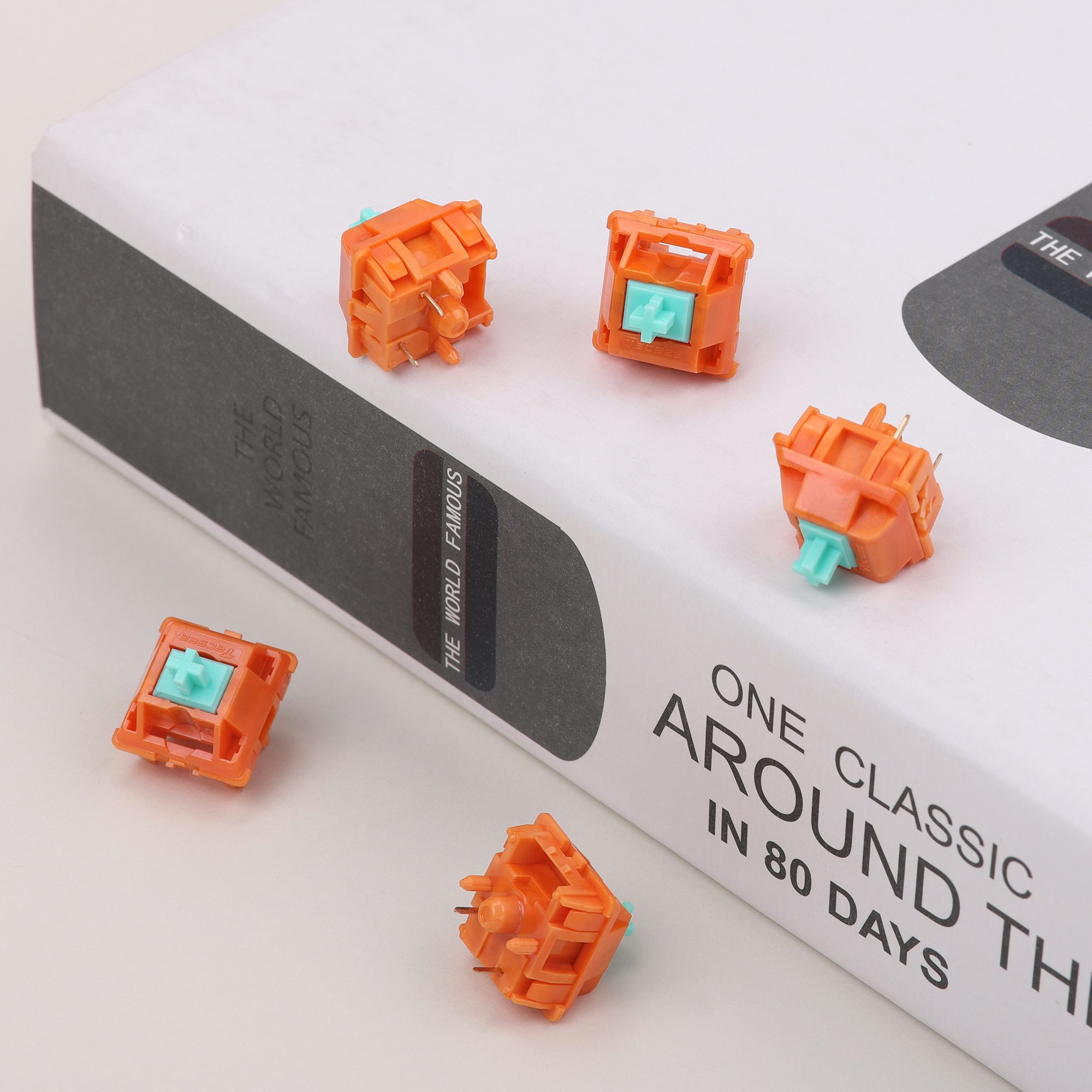 Tecsee Carrot PME Linear Switches POM Stem 68g Spring Swithes For Mechanical Gaming With 5Pins Tecsee Carrot PME Linear Switches POM Stem 68g Spring Swithes For Mechanical Gaming With 5Pins