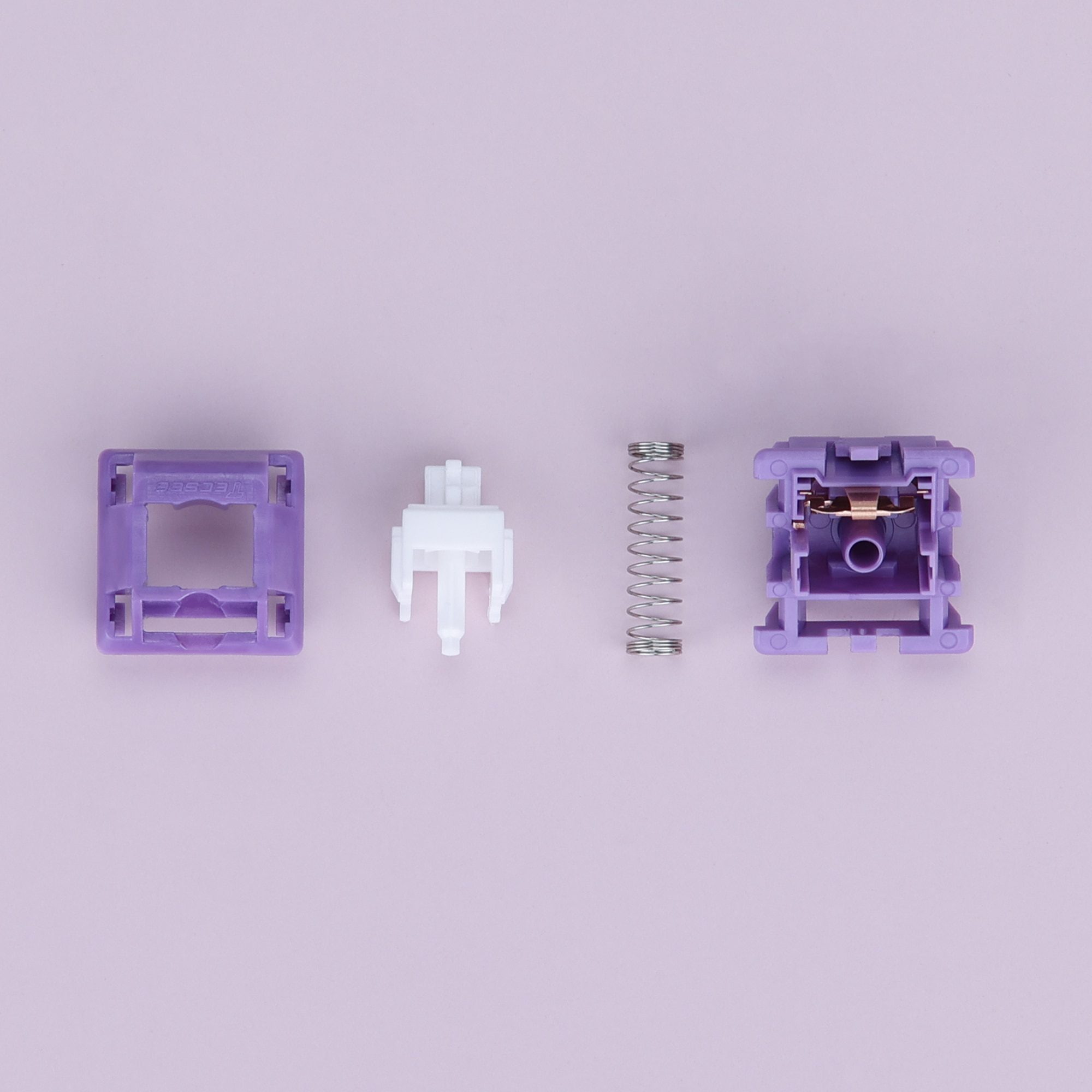 Tecsee Purple Pandas Tactile Switches For Mechanical Gaming Keyboard 5-pin Switch PME Housing Lightly Pre-lubed