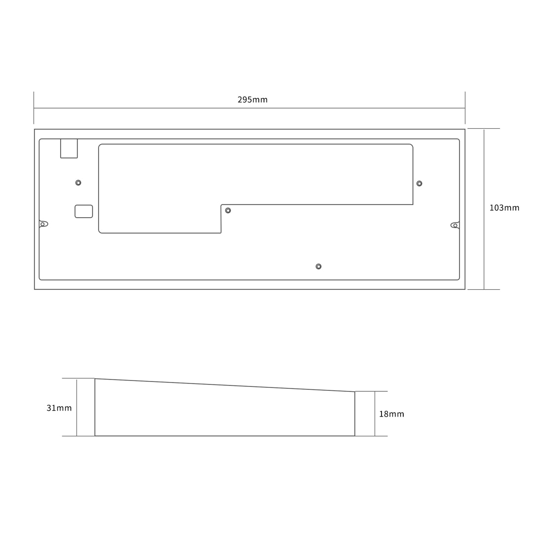 KBDfans Tofu 60 Electrophoresis White E-white Aluminum Mechanical Keyboard Case KBDfans Tofu 60 Electrophoresis White E-white Aluminum Mechanical Keyboard Case