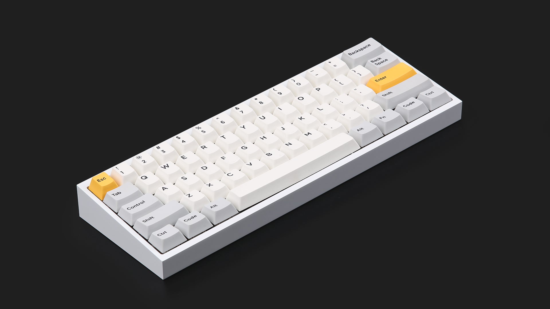 KBDfans Tofu 60 Electrophoresis White E-white Aluminum Mechanical Keyboard Case KBDfans Tofu 60 Electrophoresis White E-white Aluminum Mechanical Keyboard Case