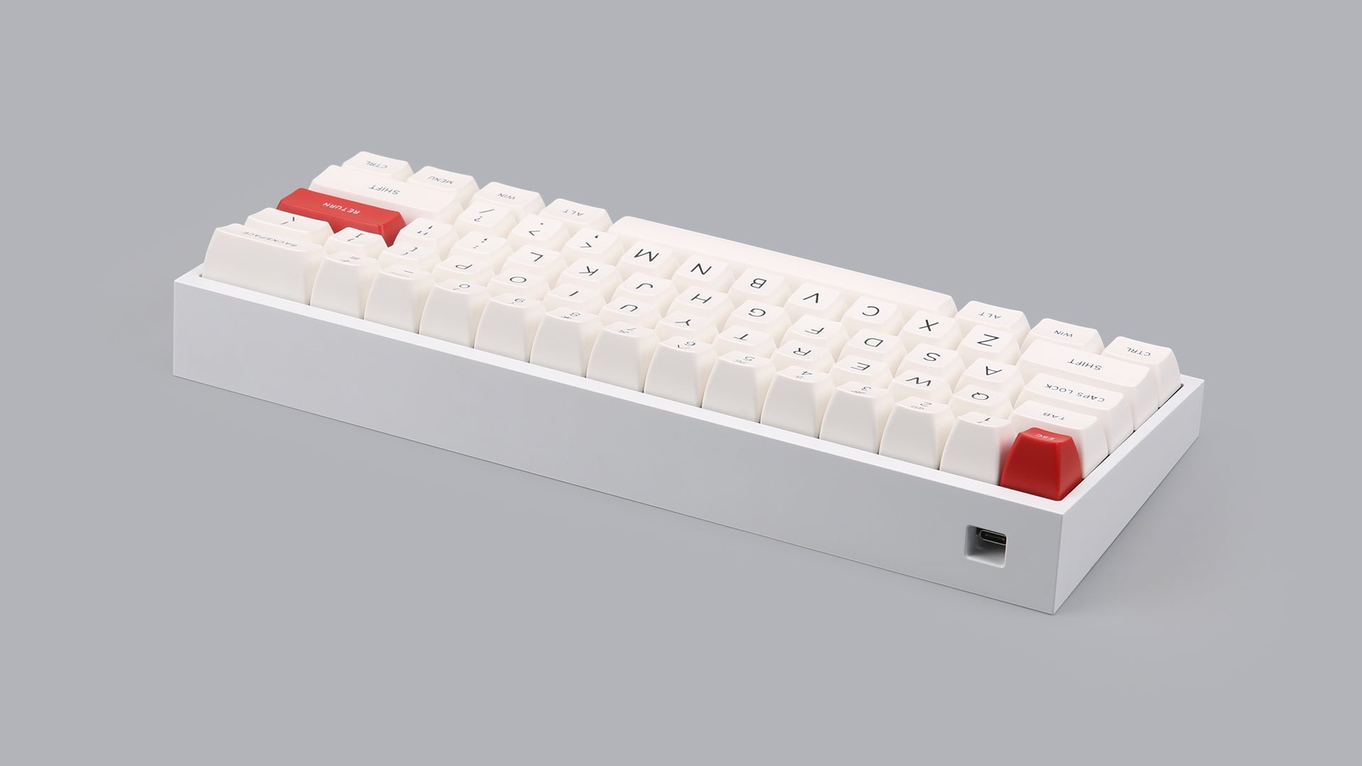 KBDfans Tofu 60 Electrophoresis White E-white Aluminum Mechanical Keyboard Case KBDfans Tofu 60 Electrophoresis White E-white Aluminum Mechanical Keyboard Case