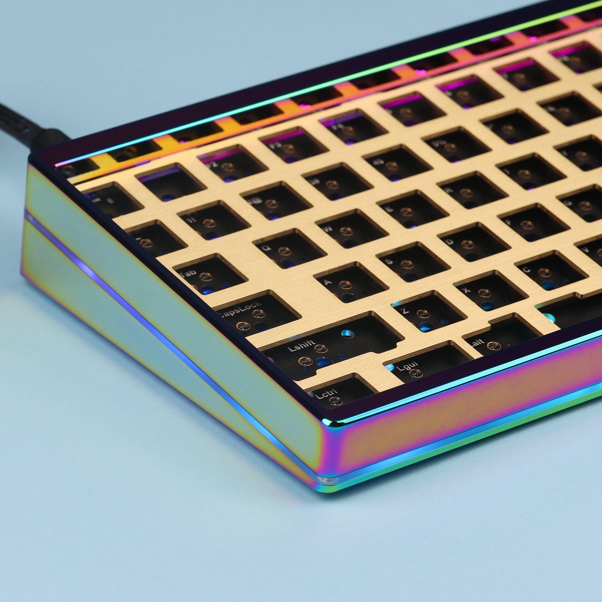 KBDfans KBD75 V3.1 PVD Laser Mechanical Keyboard Diy Kit KBDfans KBD75 V3.1 PVD Laser Mechanical Keyboard Diy Kit