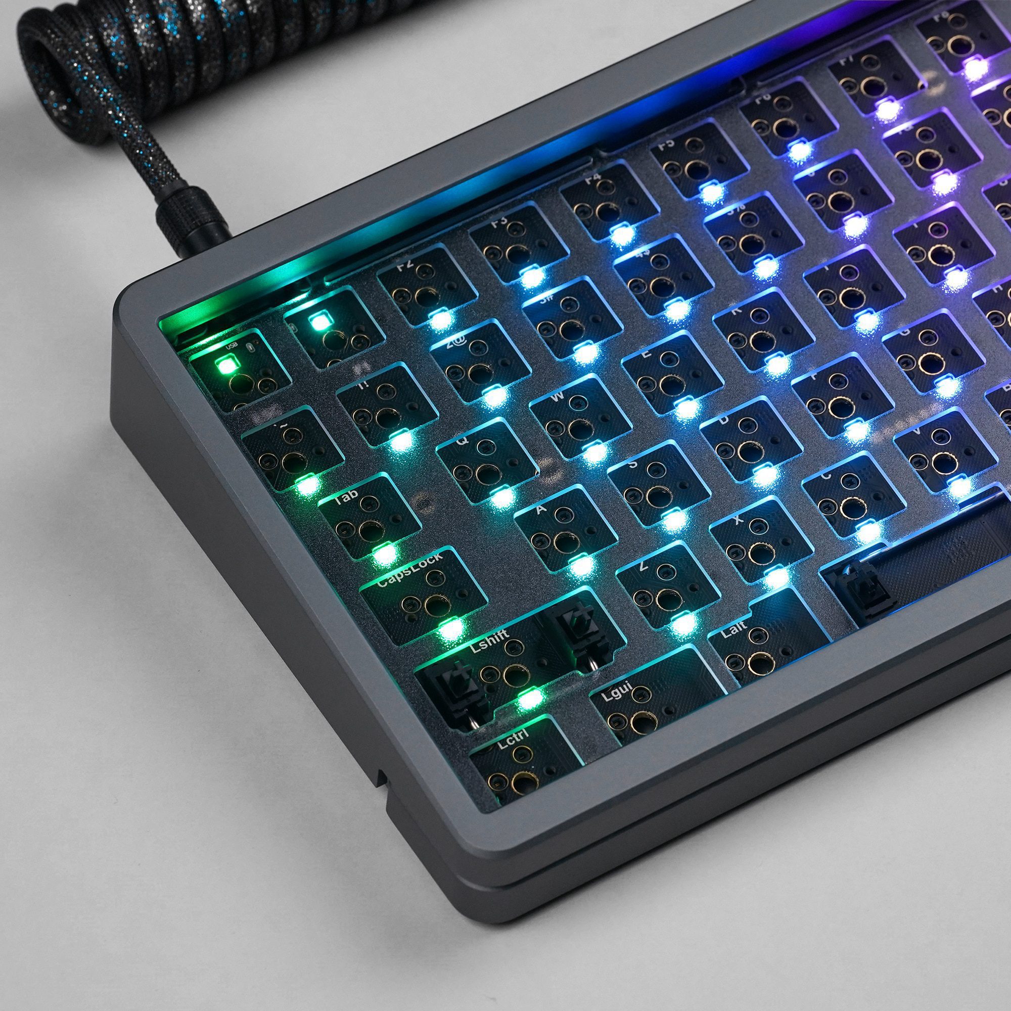 [Hot-Swap Version Per-Key RGB] KBDfans D84 V2 75% Gasket Mount Mechanical Keyboard DIY KIT