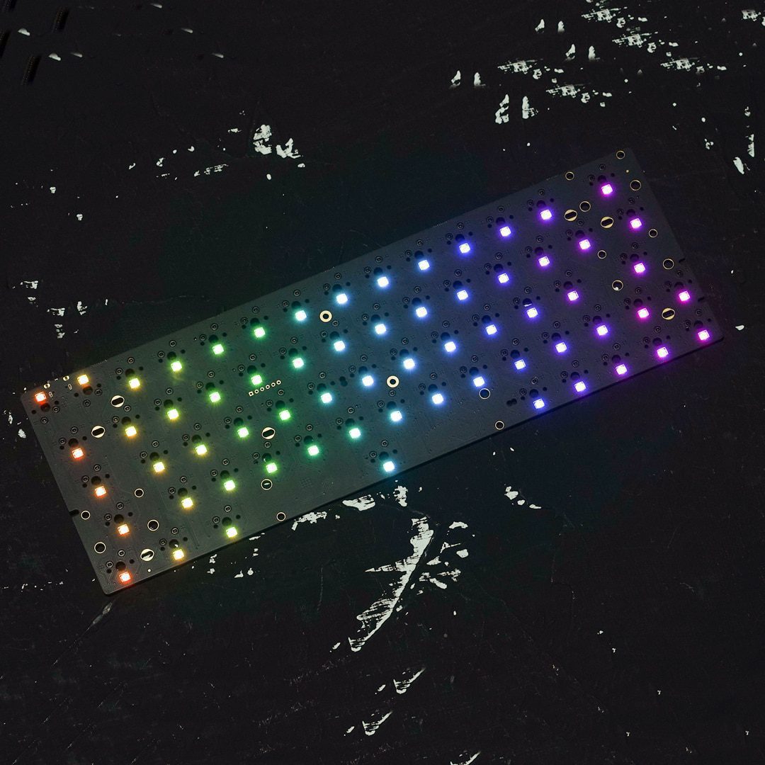 KBDfans DZ64 RGB Hot-Swap PCB 2U Left Shift with Arrow Keys For Tofu60/Five degree Mechancial Keyboard case