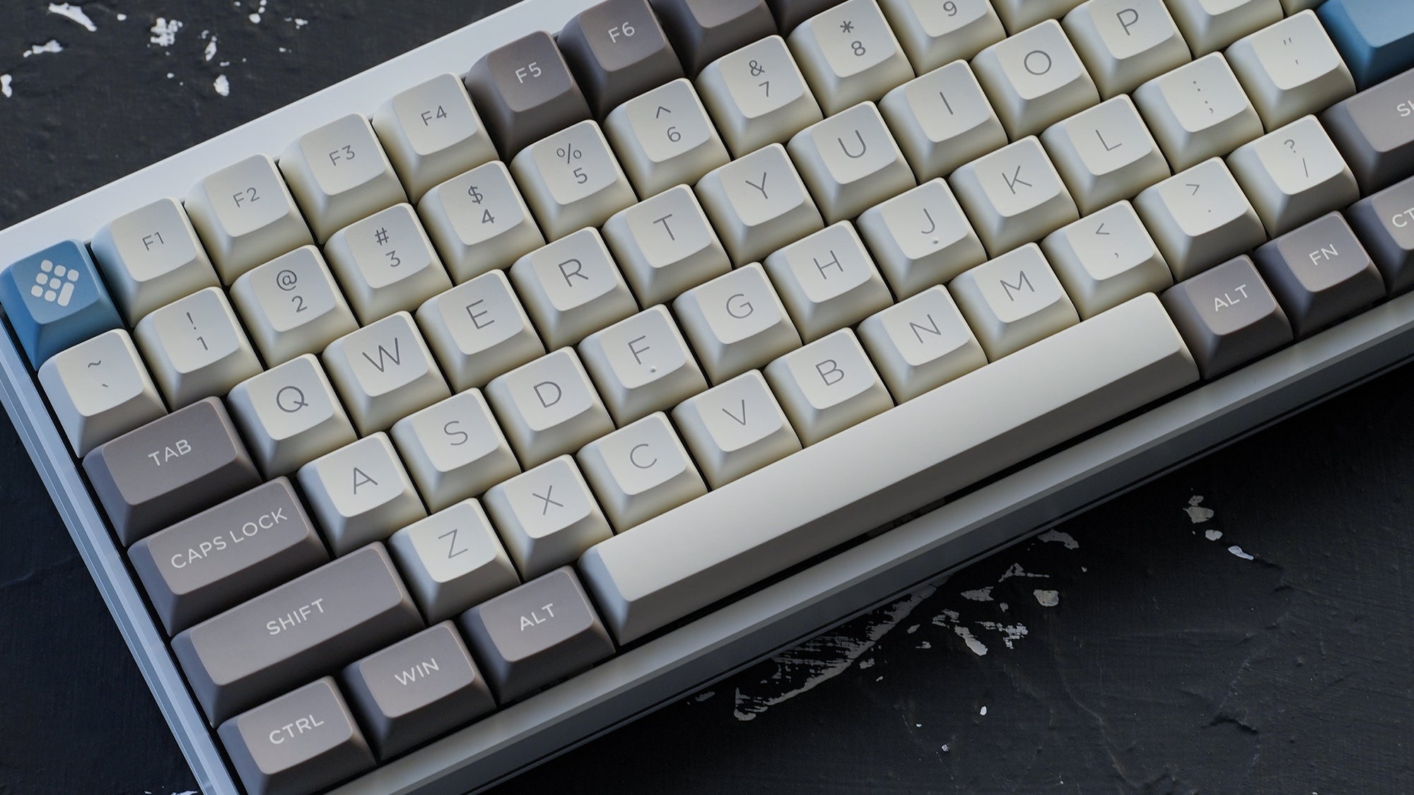 OSA Simple Grey PBT Doubleshot Keycaps Set 189 keys PBT Fit 61/63/67/68/84/87/104keys/HHKB Layouts
