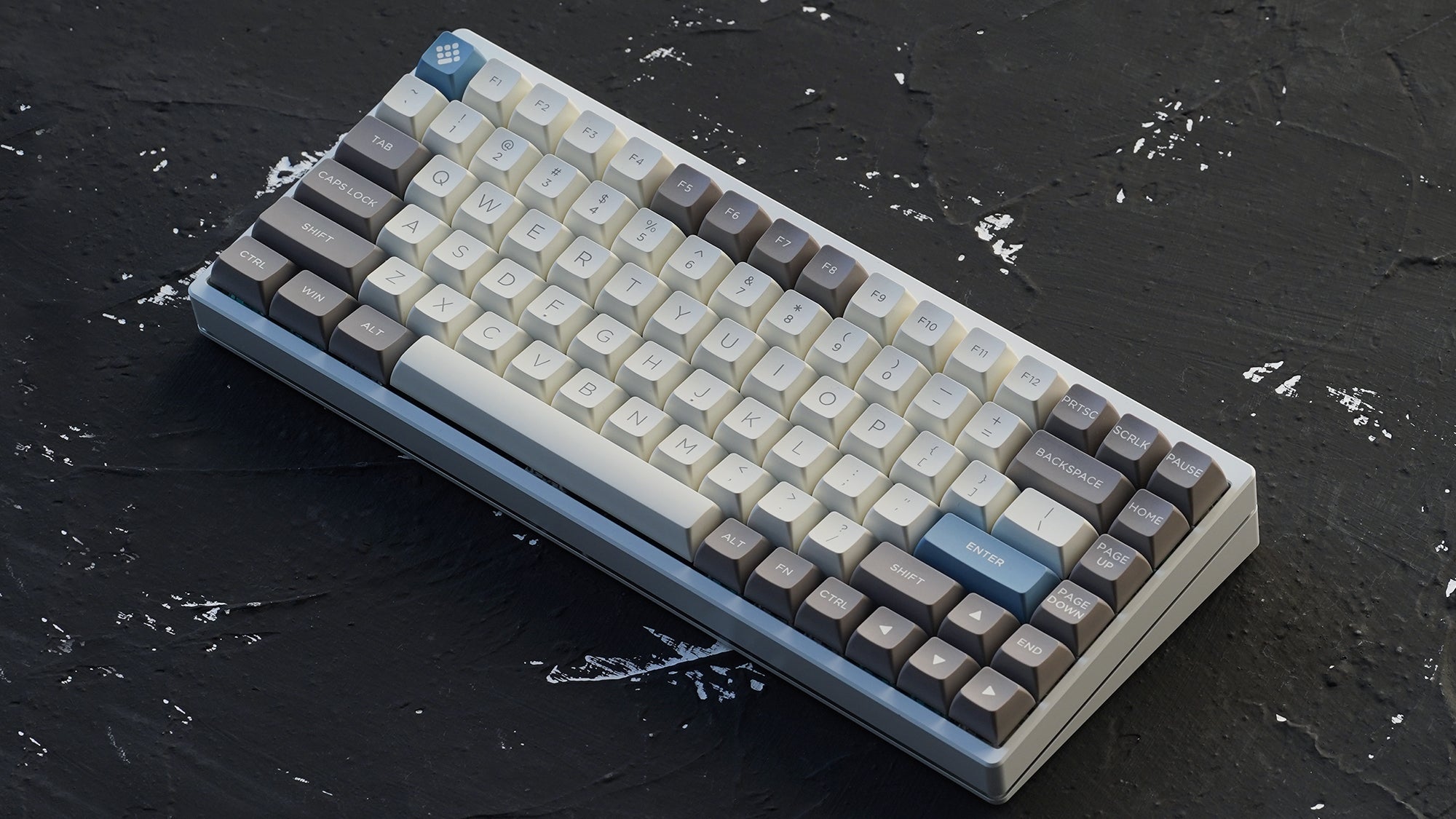 OSA Simple Grey PBT Doubleshot Keycaps Set 189 keys PBT Fit 61/63/67/68/84/87/104keys/HHKB Layouts