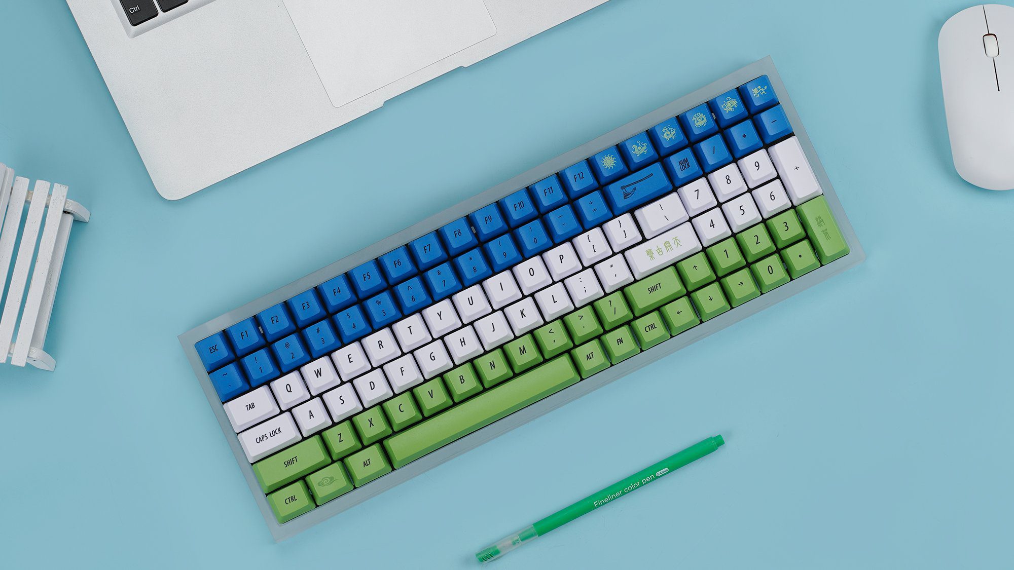 OEM PBT Material Pan Gu Keycaps Dye-sub 136 Keys Fit Cherry MX switch For Mechanical Keyboard 61/87/104/108/96 keys layouts