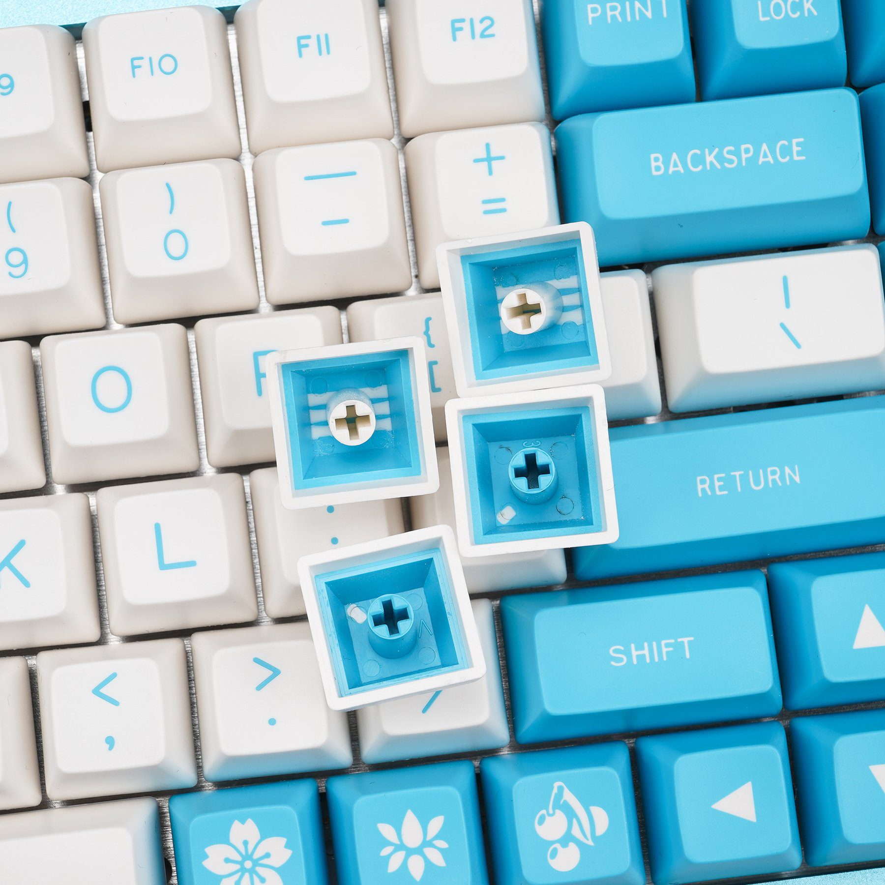 MAXKEY Cyan Double Shot ABS SA Profile Keycaps MAXKEY Cyan Double Shot ABS SA Profile Keycaps