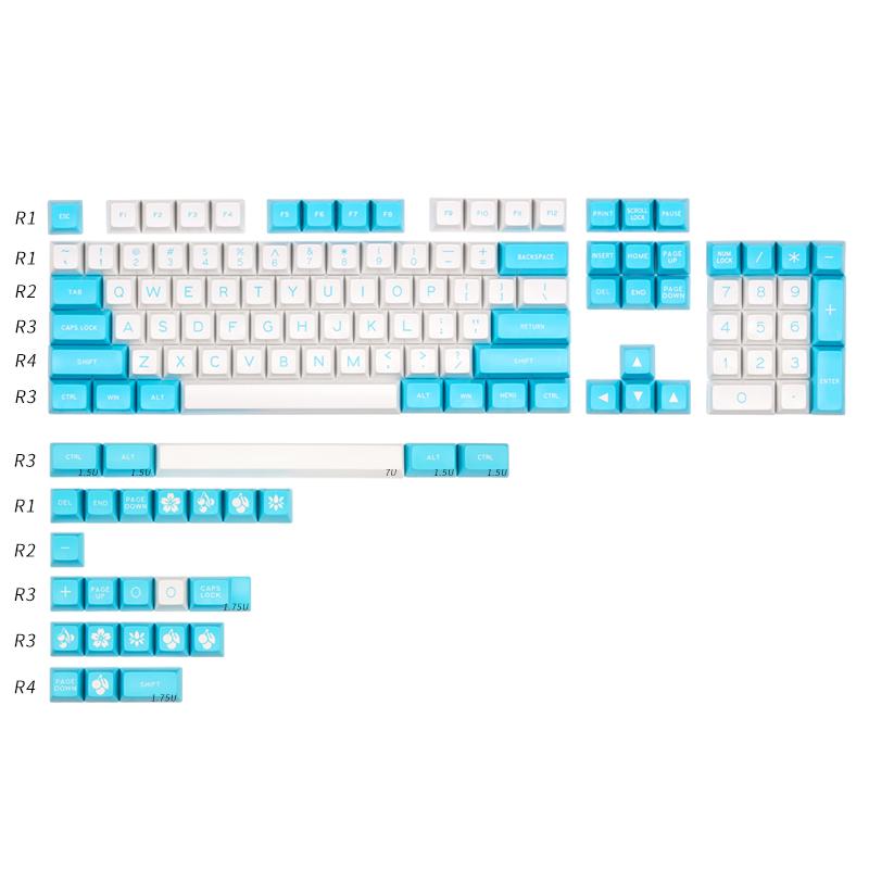 MAXKEY Cyan Double Shot ABS SA Profile Keycaps MAXKEY Cyan Double Shot ABS SA Profile Keycaps