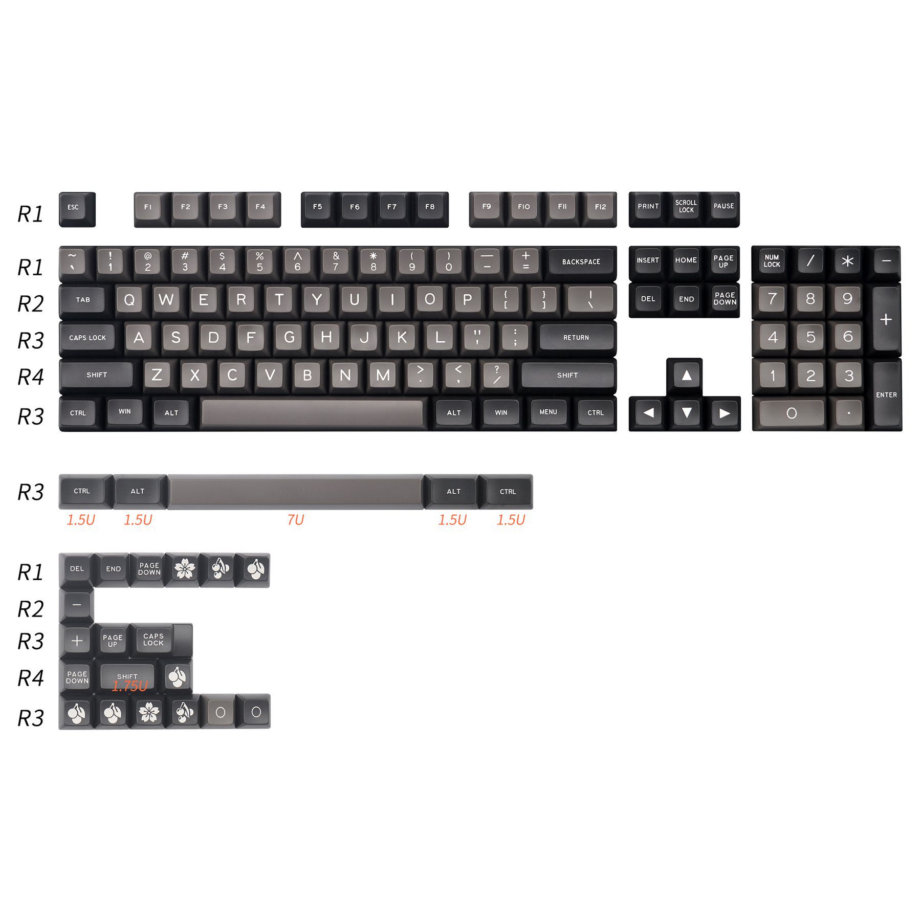 KBDfans Maxkey Dolch SA Double Shot ABS Keycaps KBDfans Maxkey Dolch SA Double Shot ABS Keycaps
