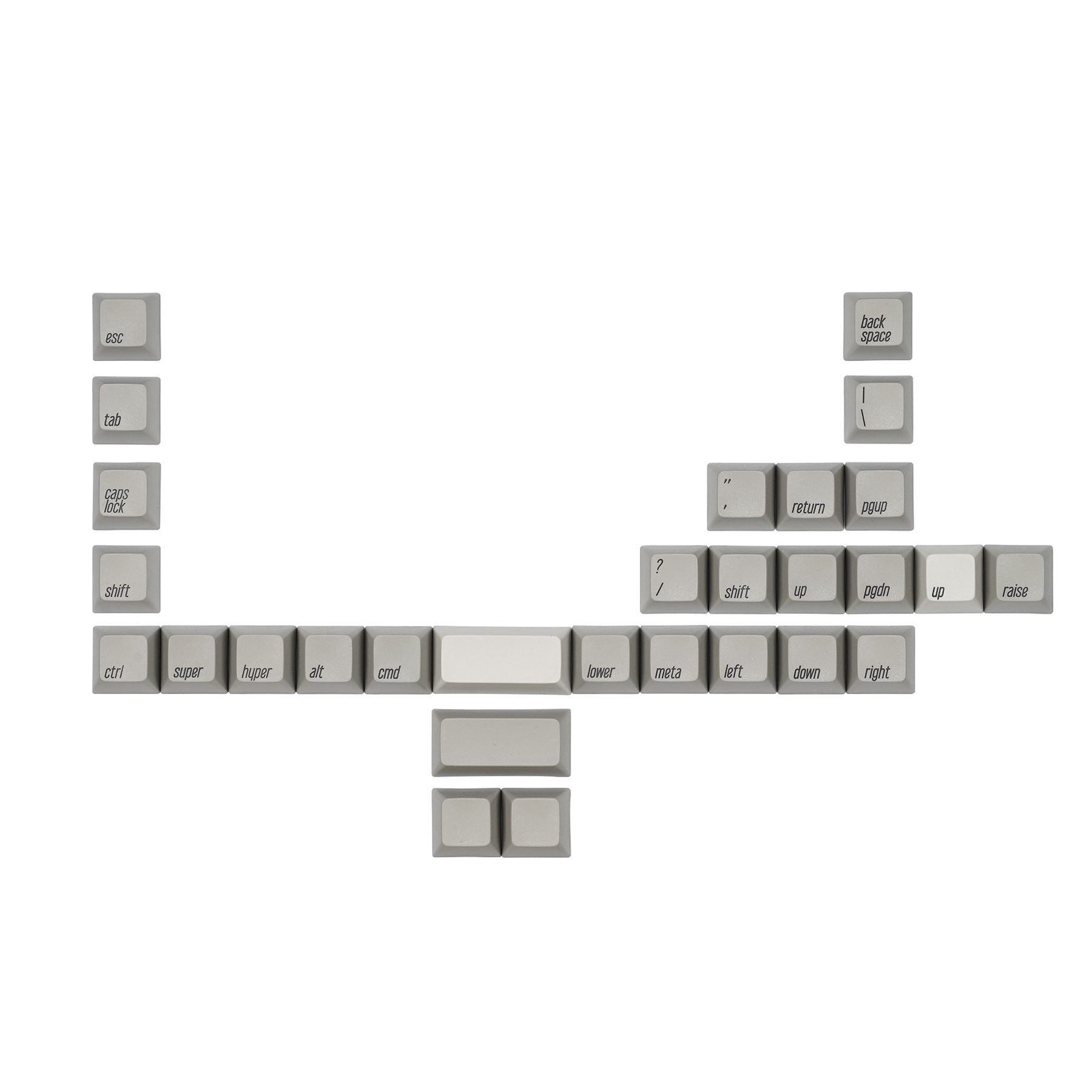 KBDfans PBT SA Retro Gray Keycaps Set KBDfans PBT SA Retro Gray Keycaps Set