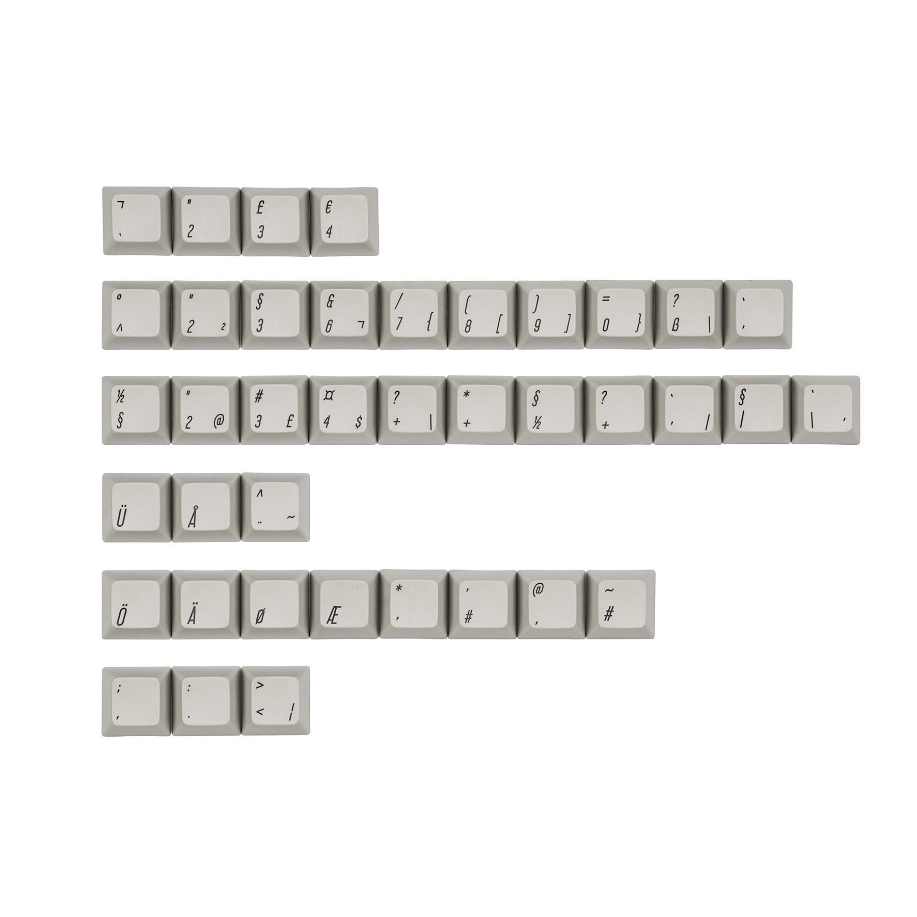KBDfans PBT SA Retro Gray Keycaps Set KBDfans PBT SA Retro Gray Keycaps Set