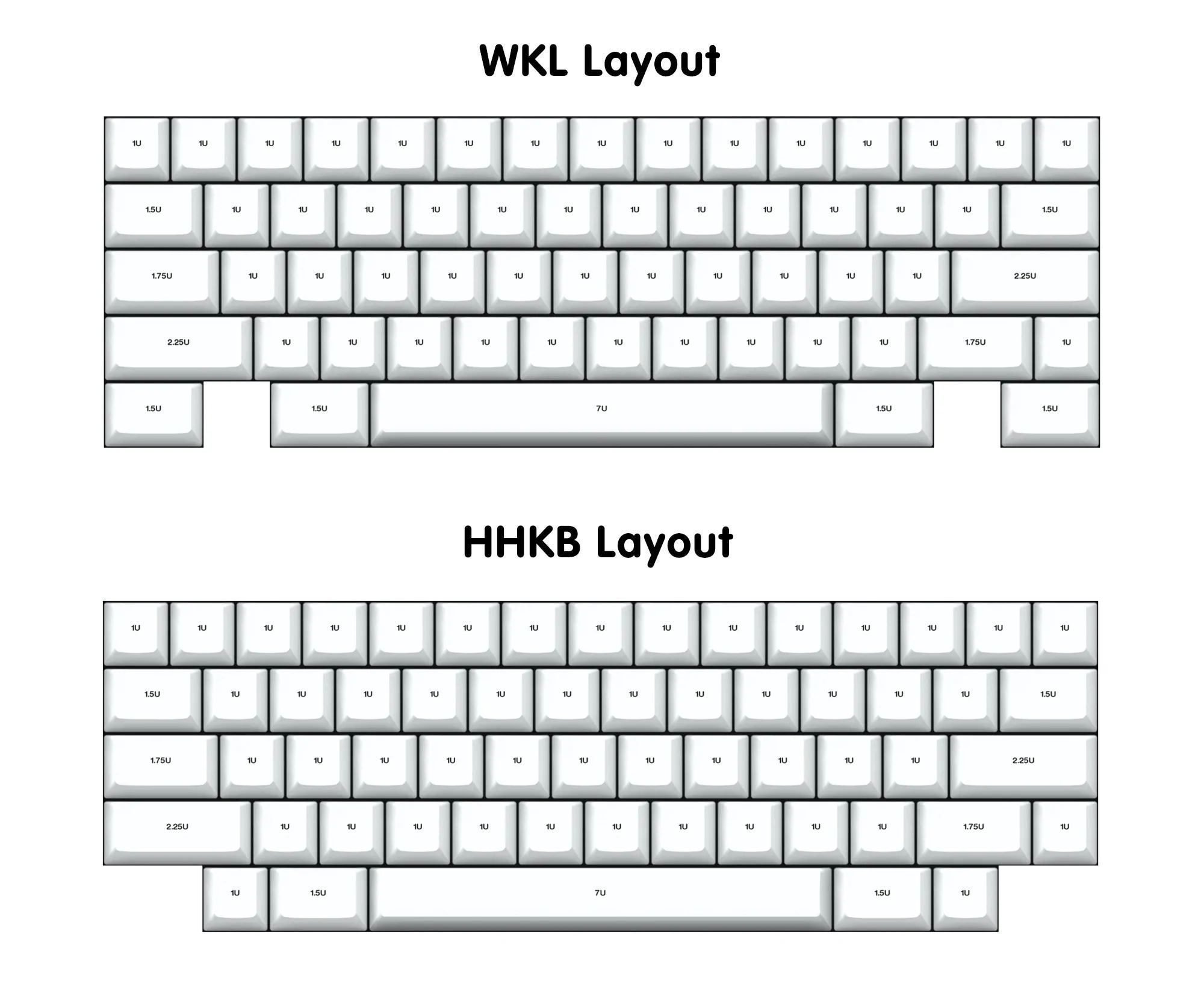 [Restock] D60 WKL/HHKB Mechanical Keyboard Diy Kit